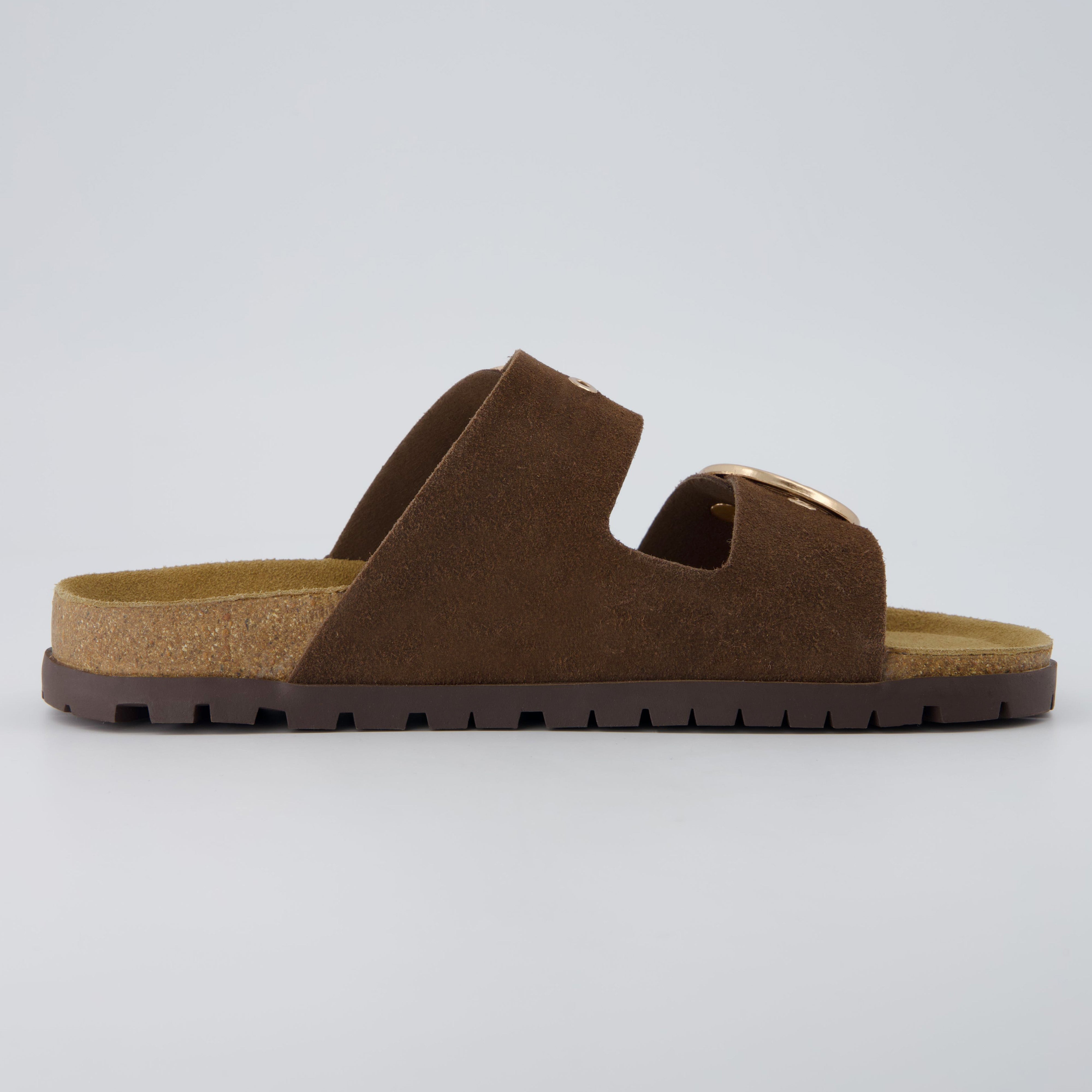 Brook Cork Footbed Sandal Brown