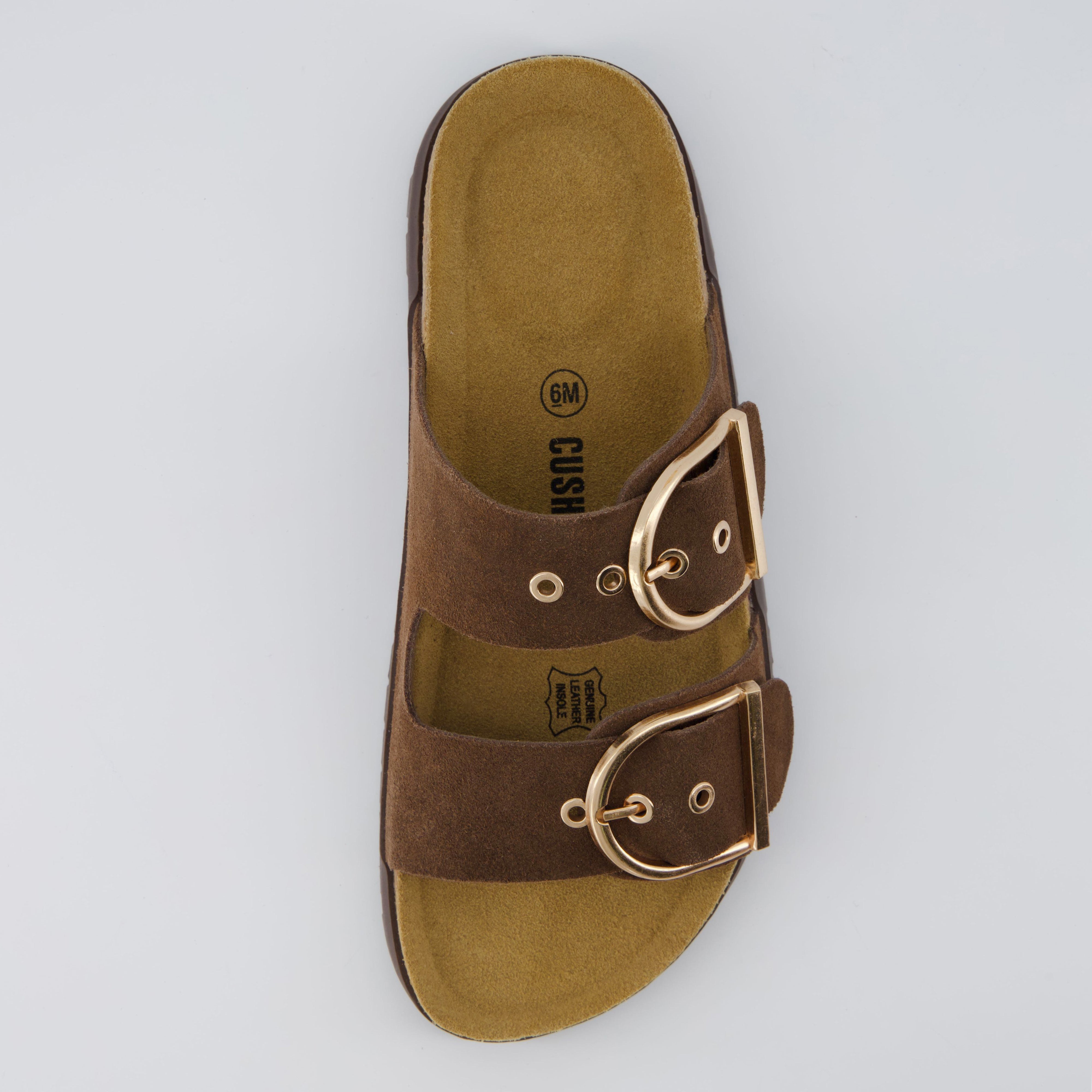 Brook Cork Footbed Sandal Brown