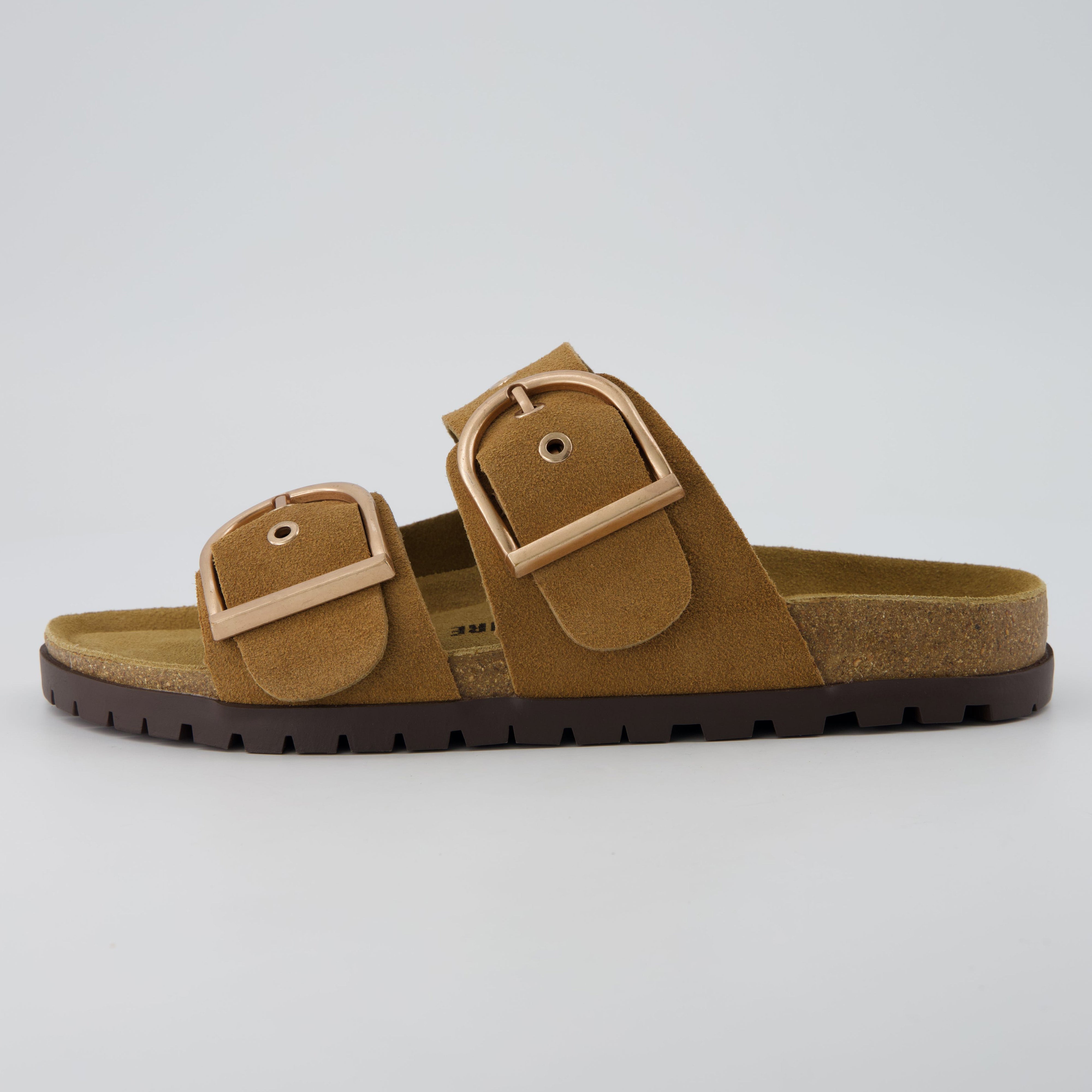 Brook Cork Footbed Sandal Camel