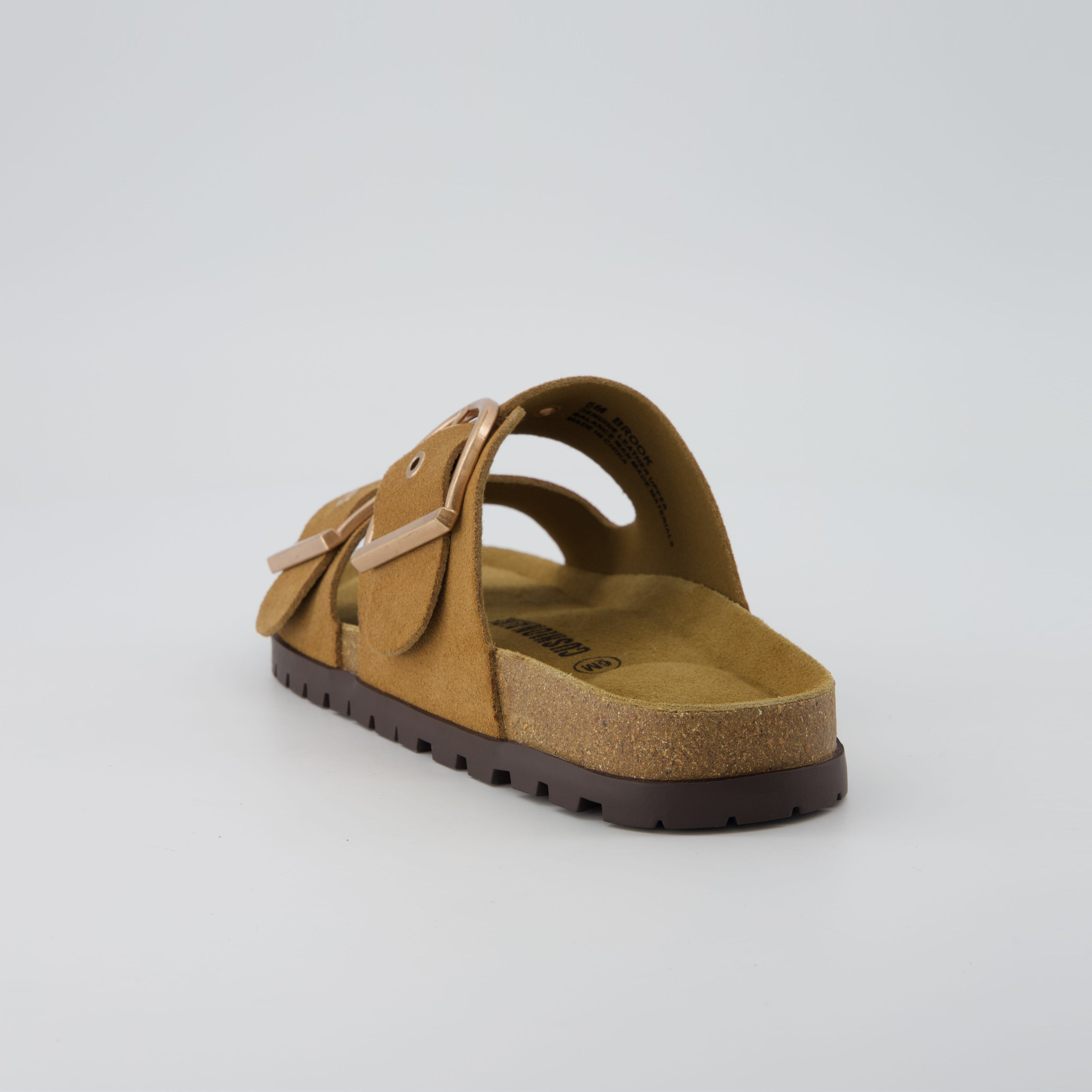 Brook Cork Footbed Sandal Camel