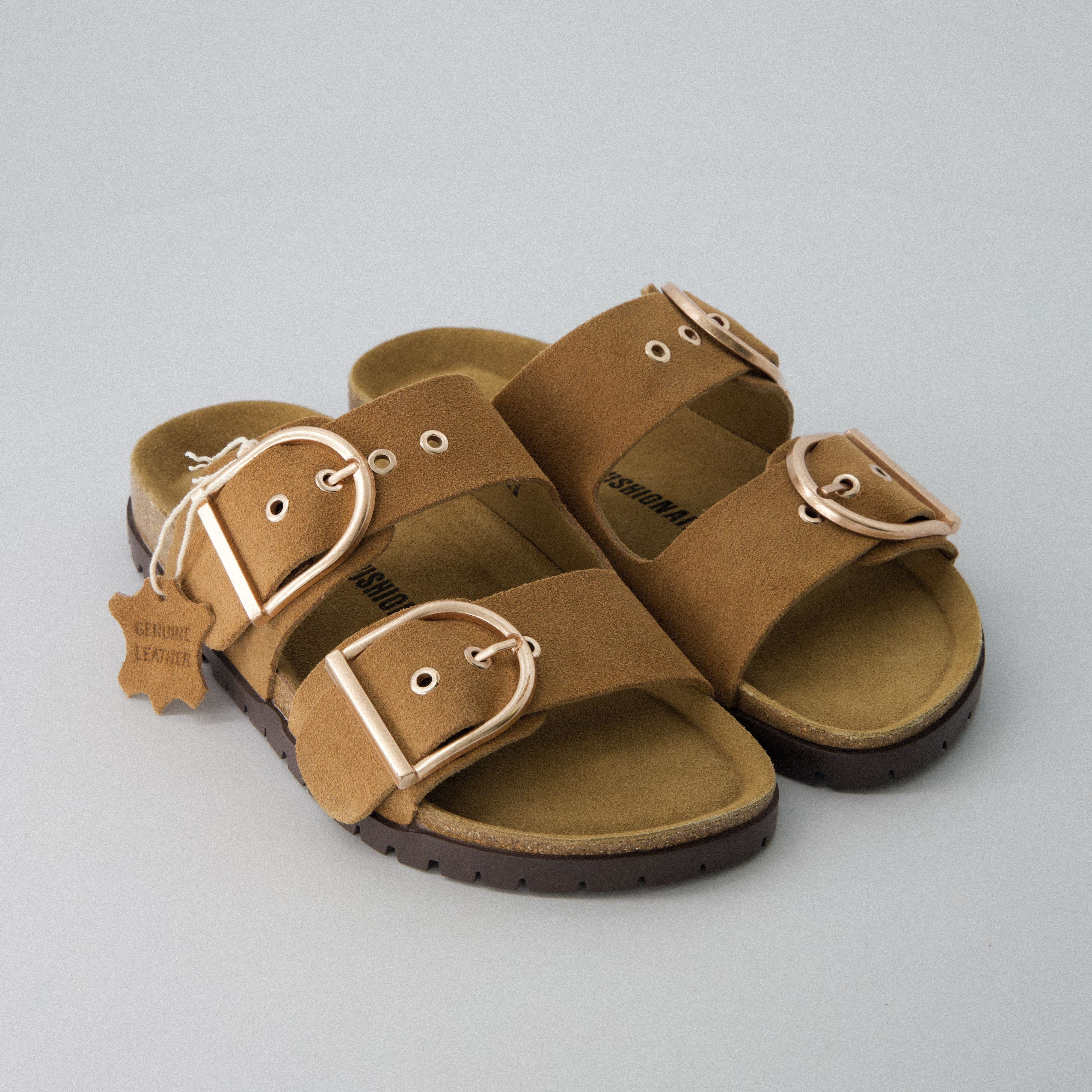 Brook Cork Footbed Sandal Camel