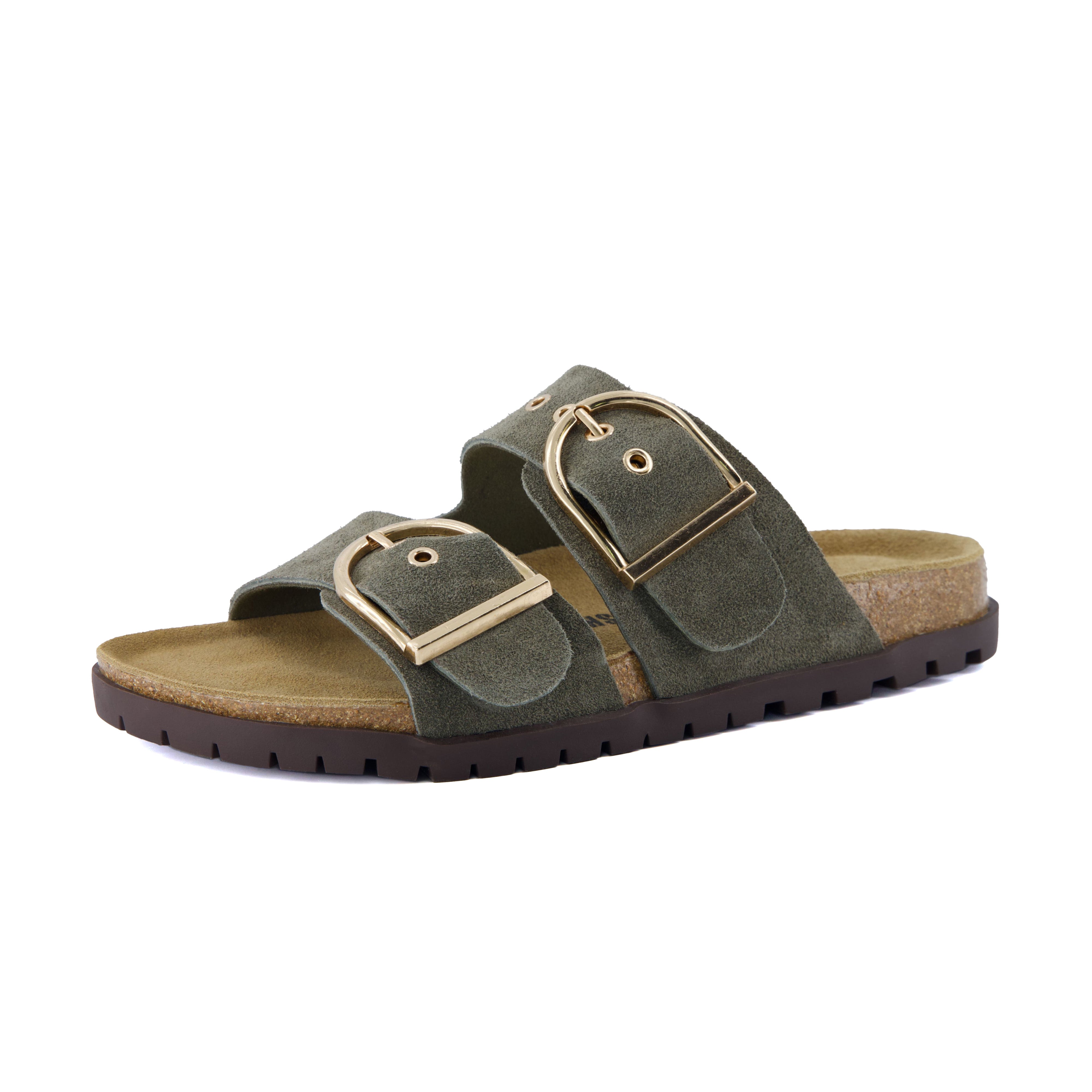 Brook Cork Footbed Sandal Khaki
