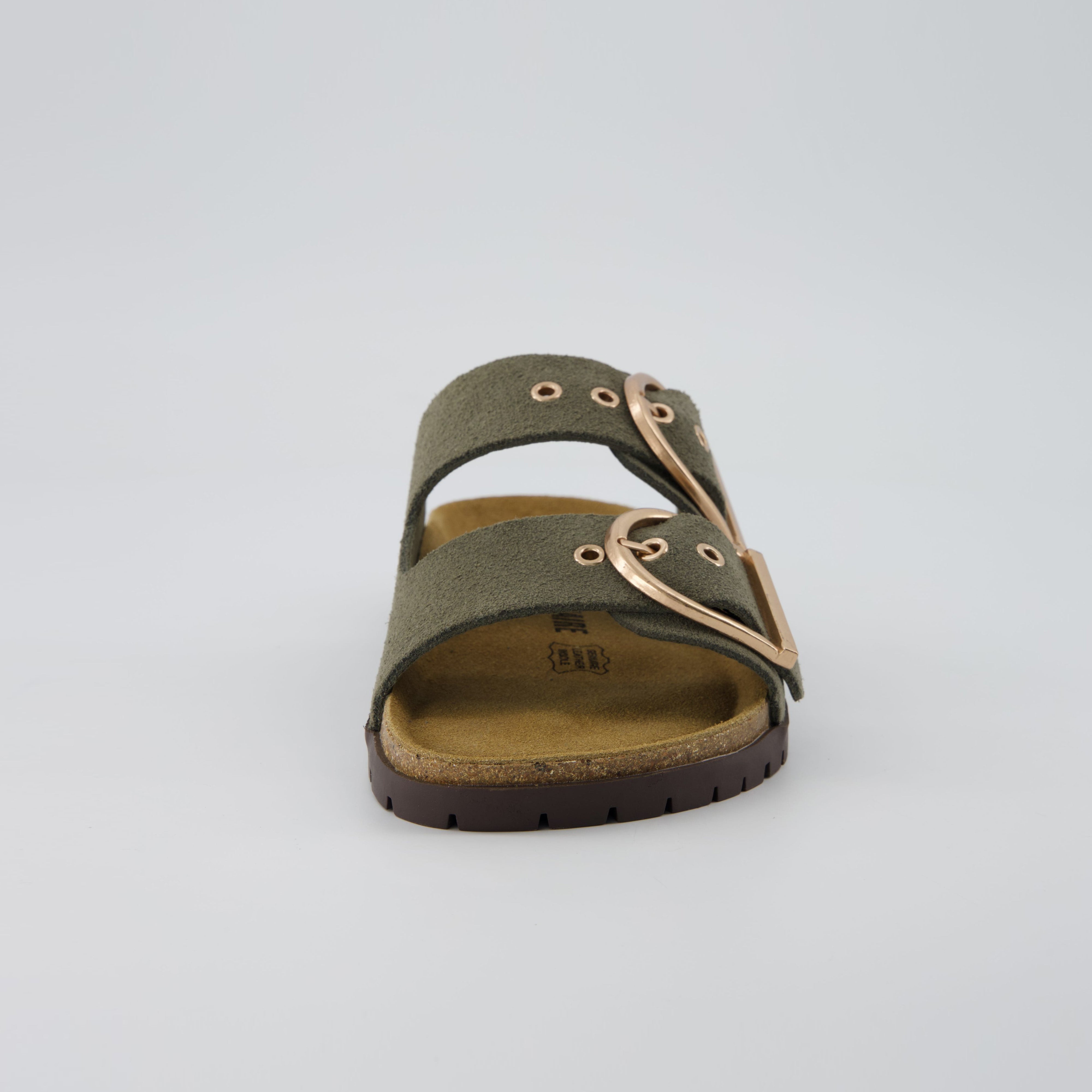 Brook Cork Footbed Sandal Khaki