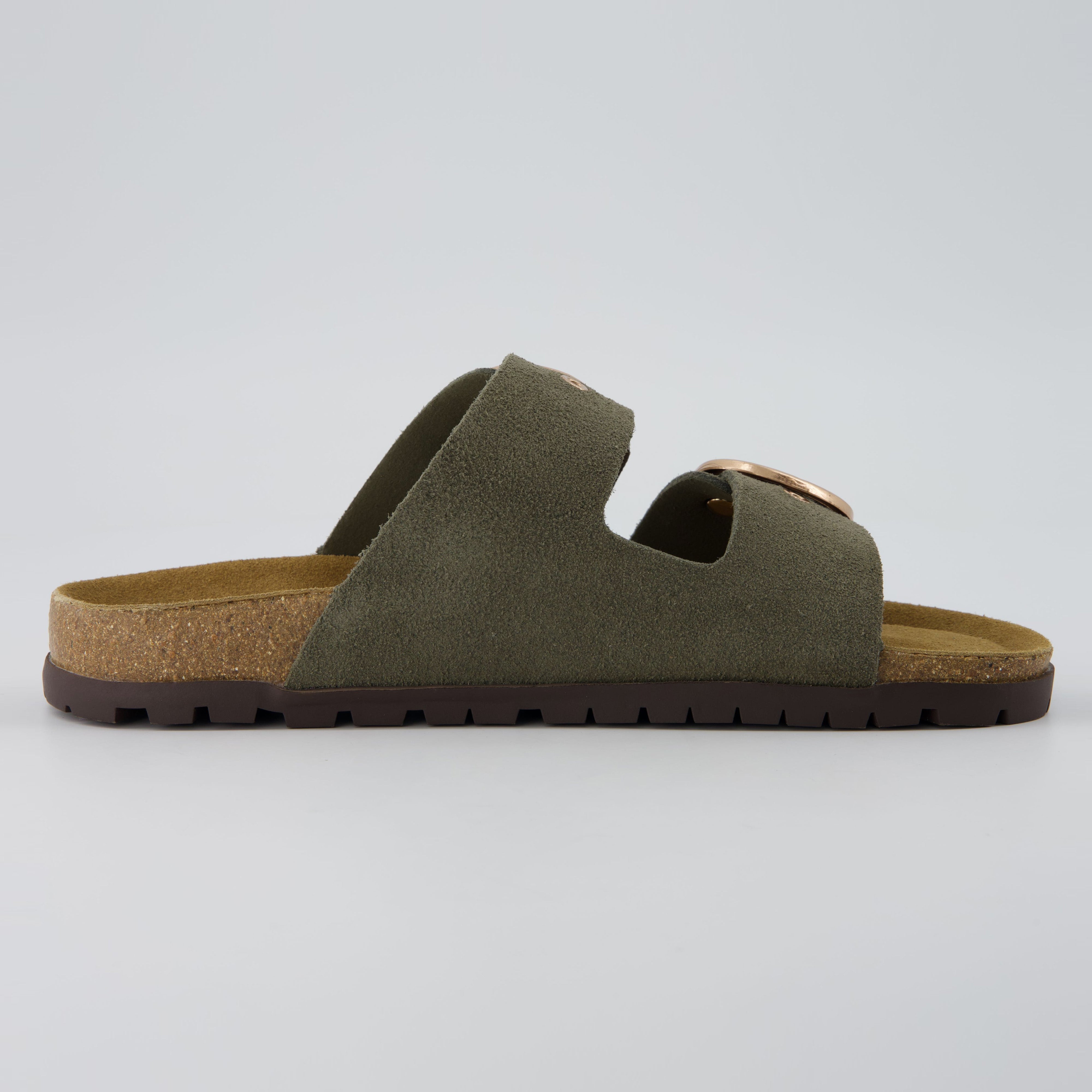 Brook Cork Footbed Sandal Khaki