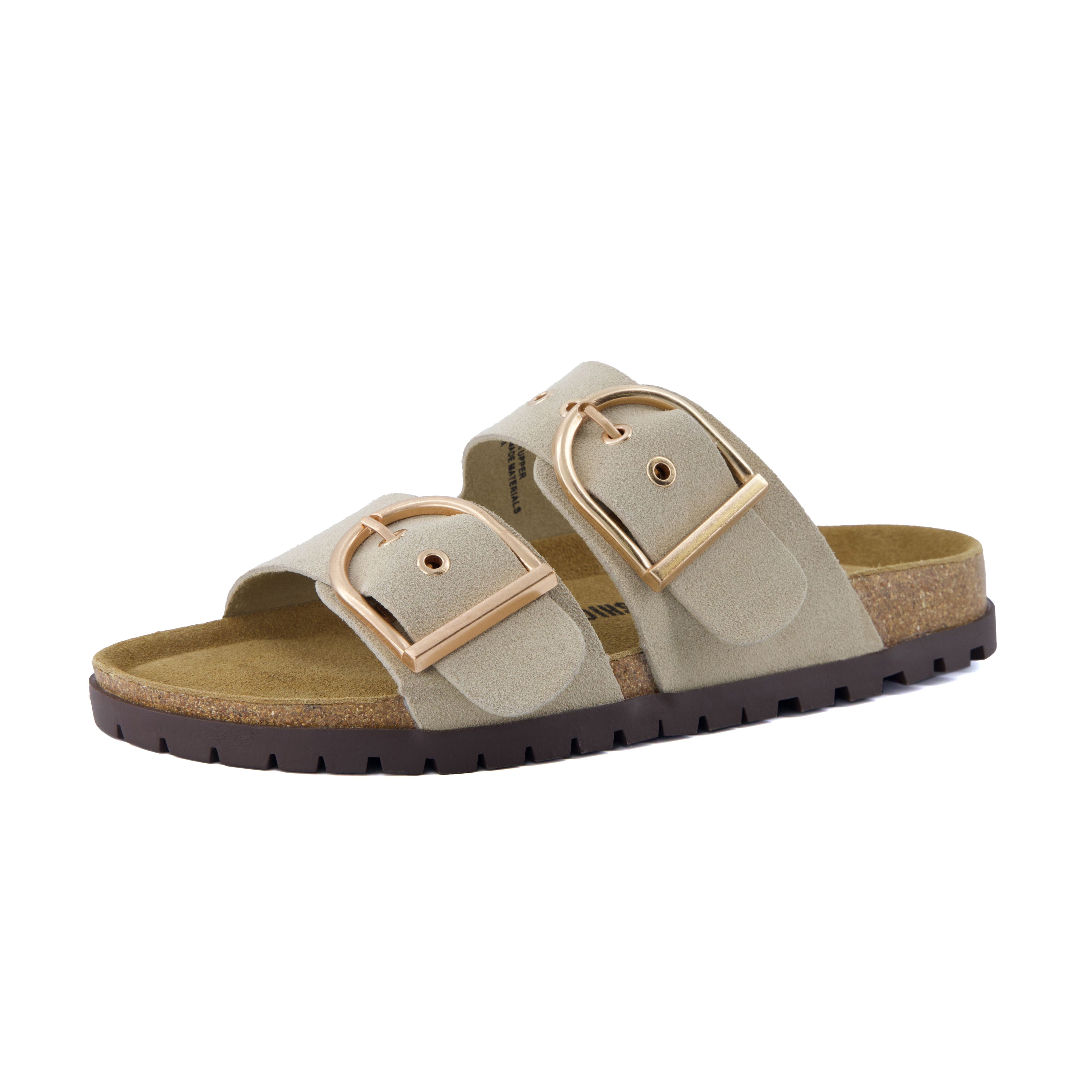 Brook Cork Footbed Sandal Stone