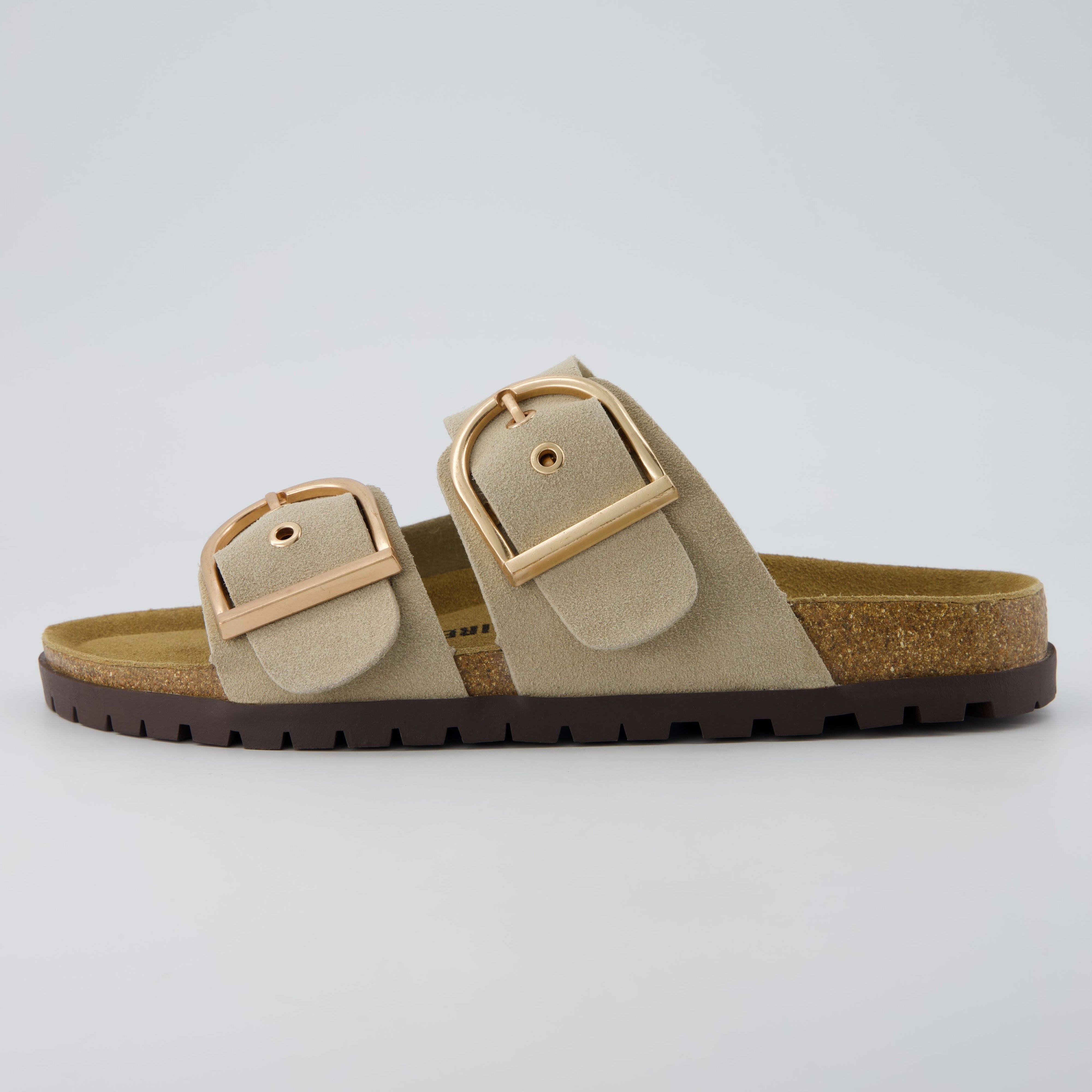 Brook Cork Footbed Sandal Stone