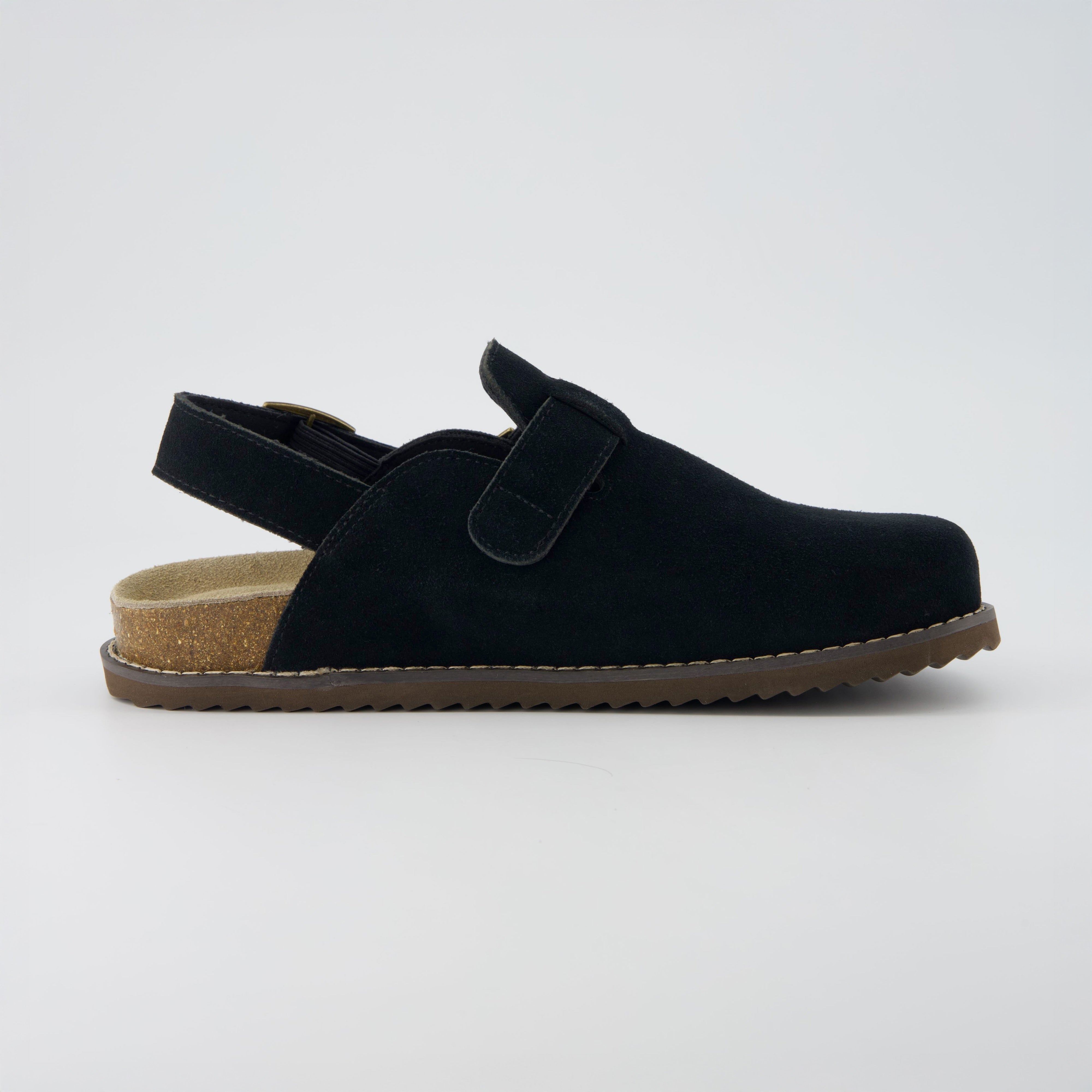 Brooklyn Suede Womens Slides Black