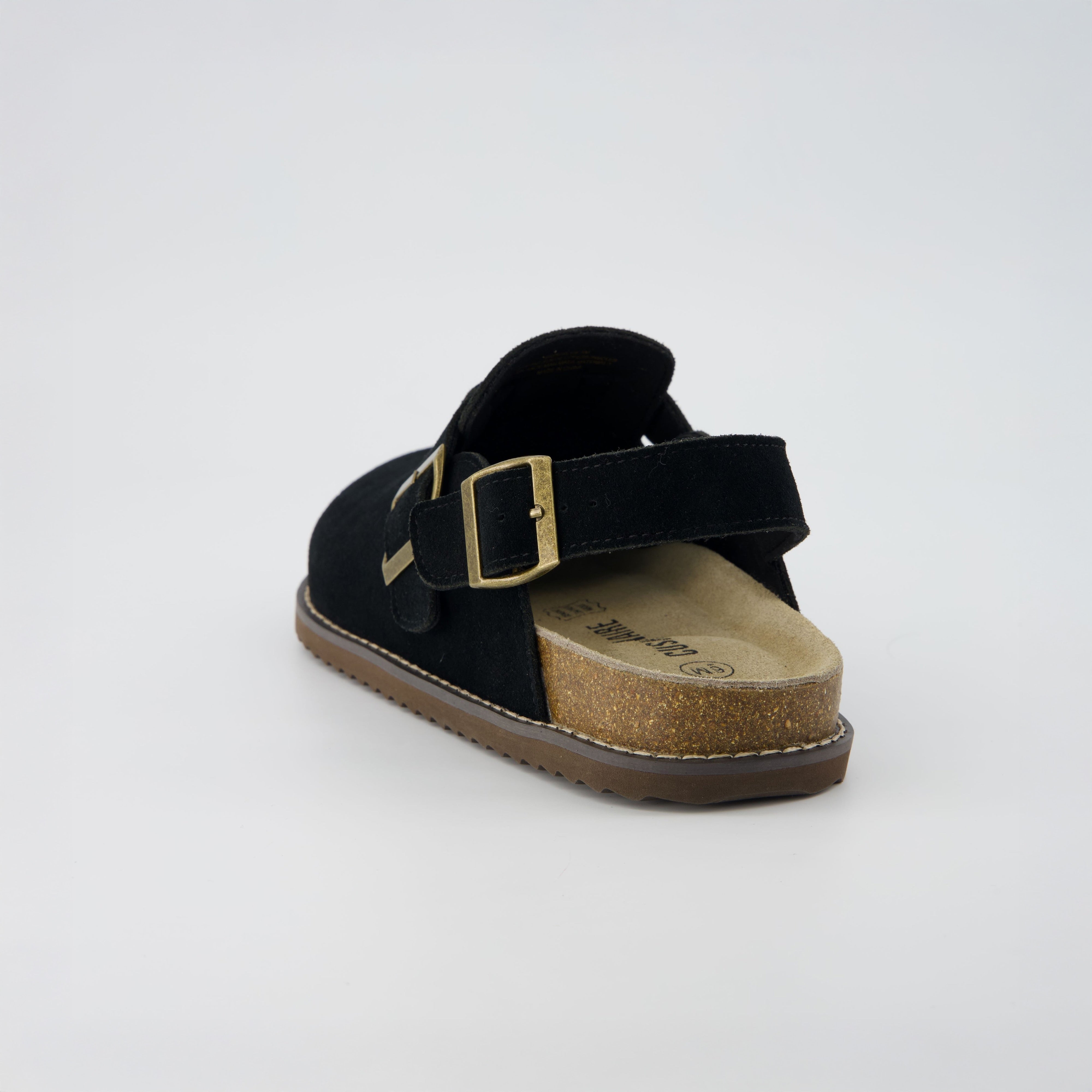 Brooklyn Suede Womens Slides Black