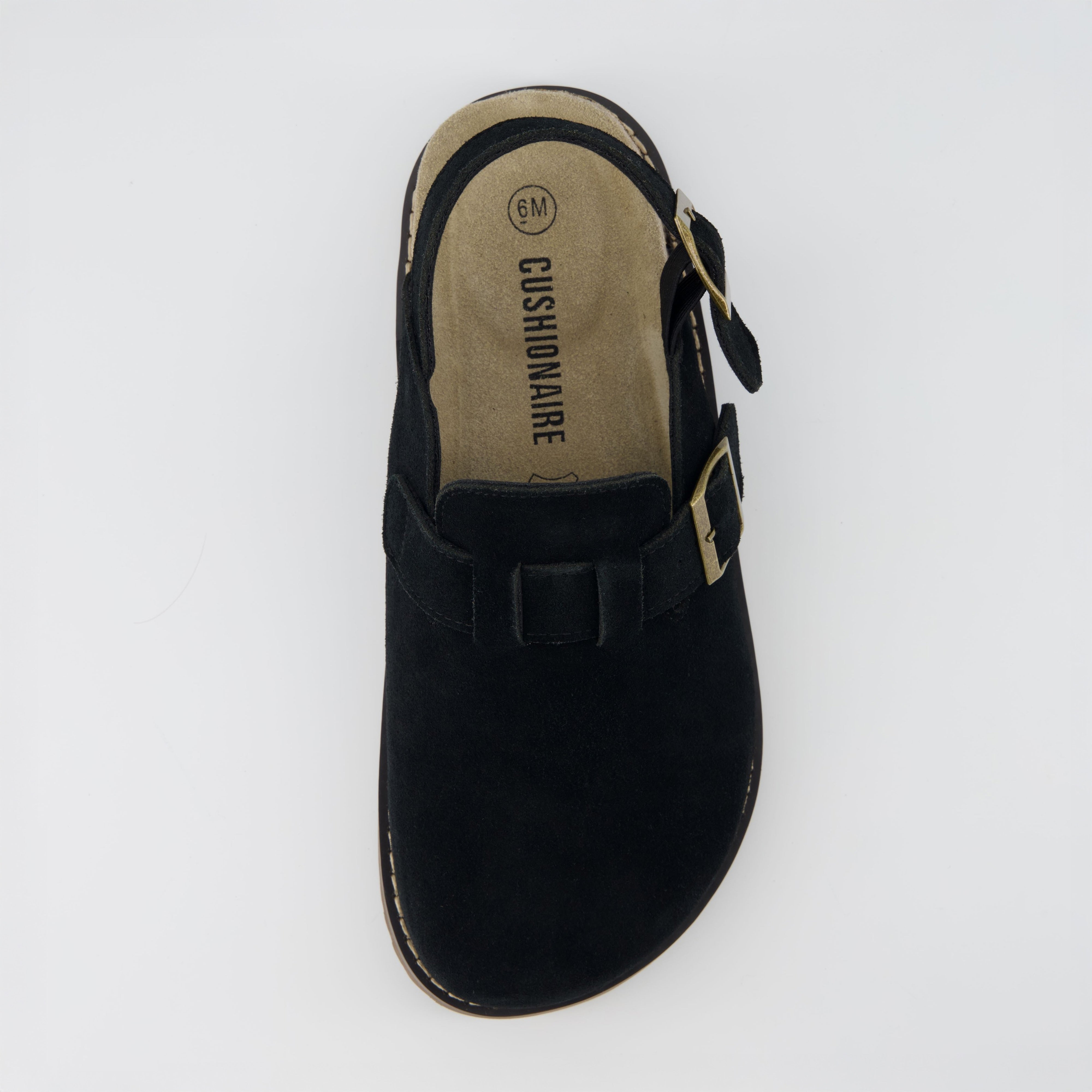 Brooklyn Suede Womens Slides Black