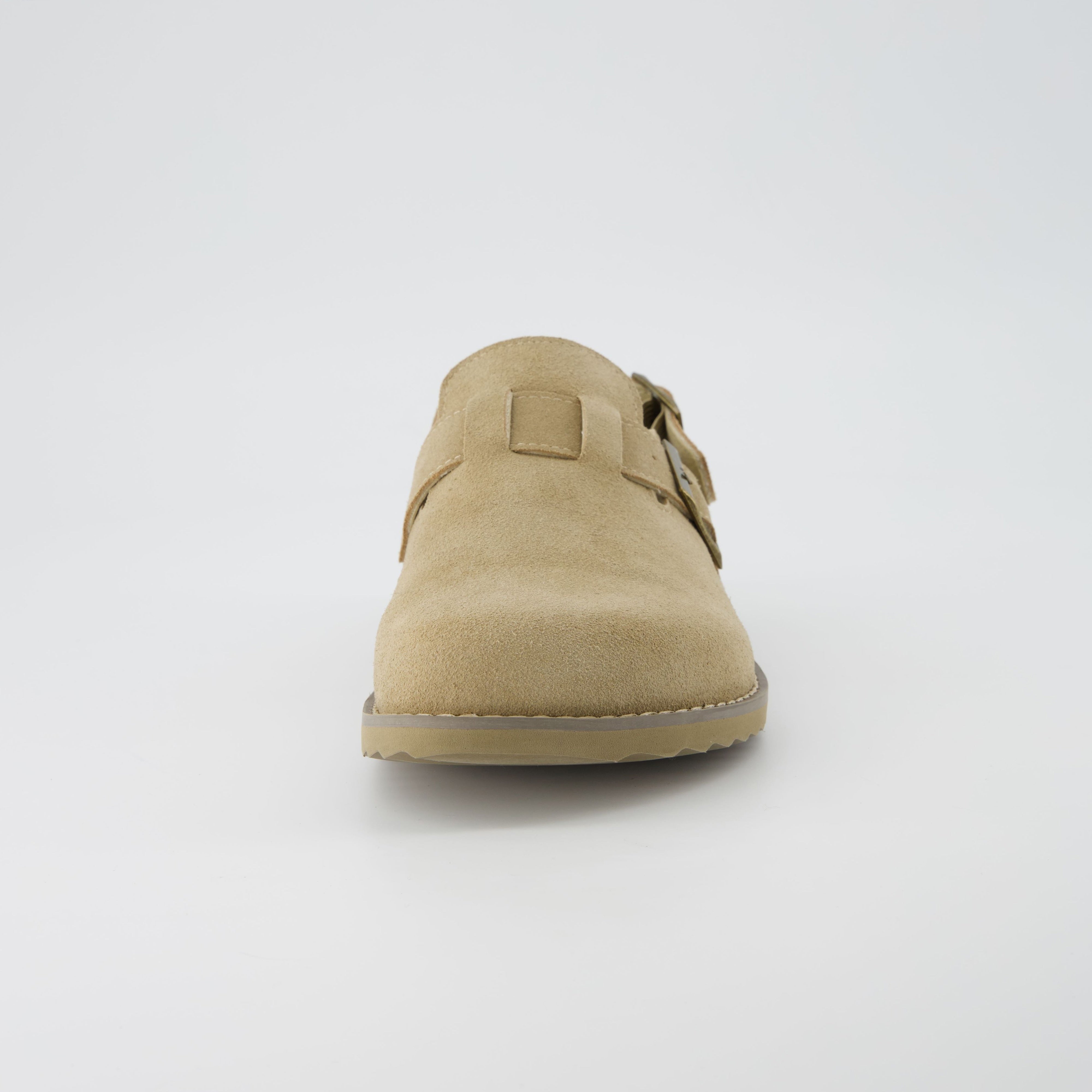 Brooklyn Suede Womens Slides Biscuit