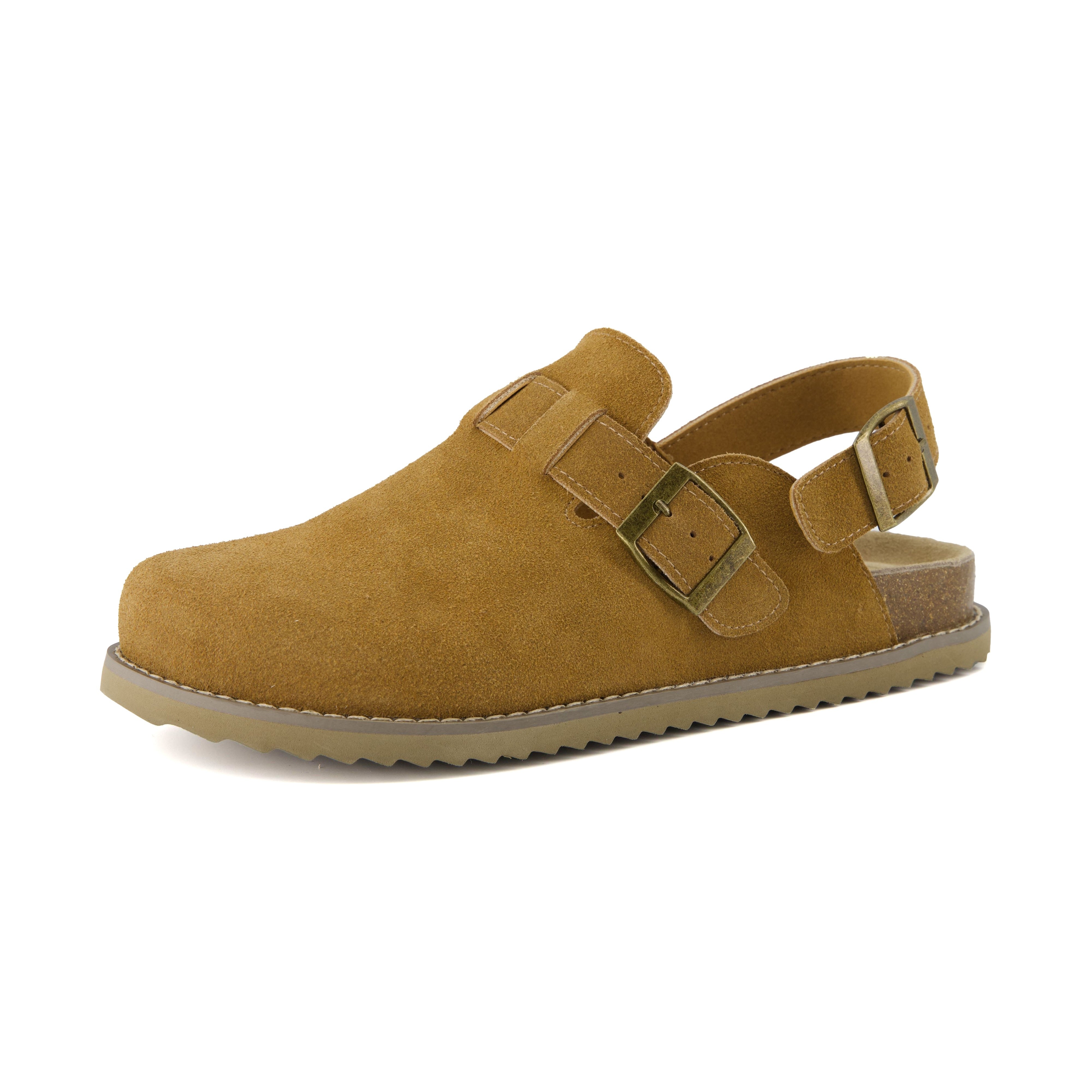 Brooklyn Suede Womens Slides Chestnut