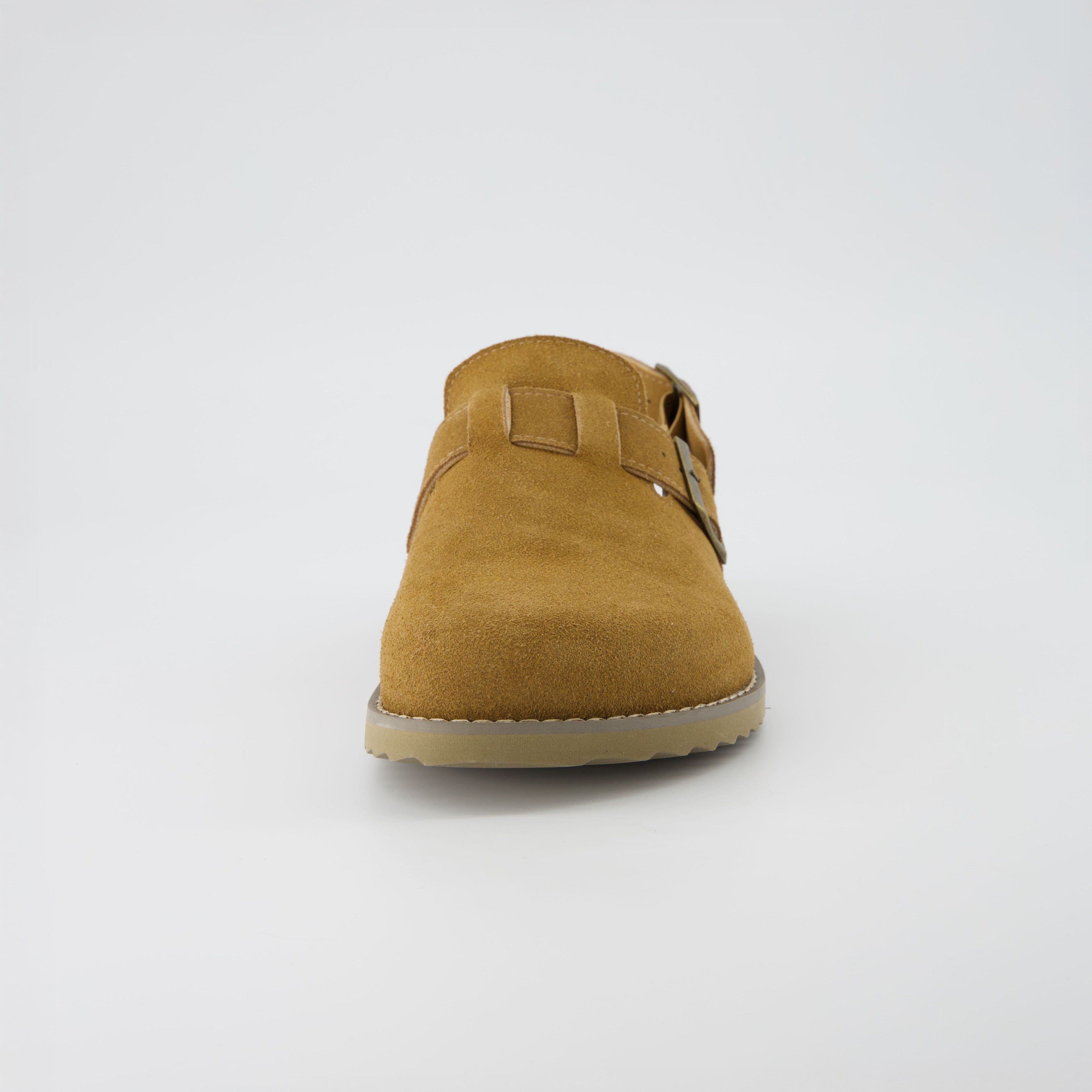 Brooklyn Suede Womens Slides Chestnut