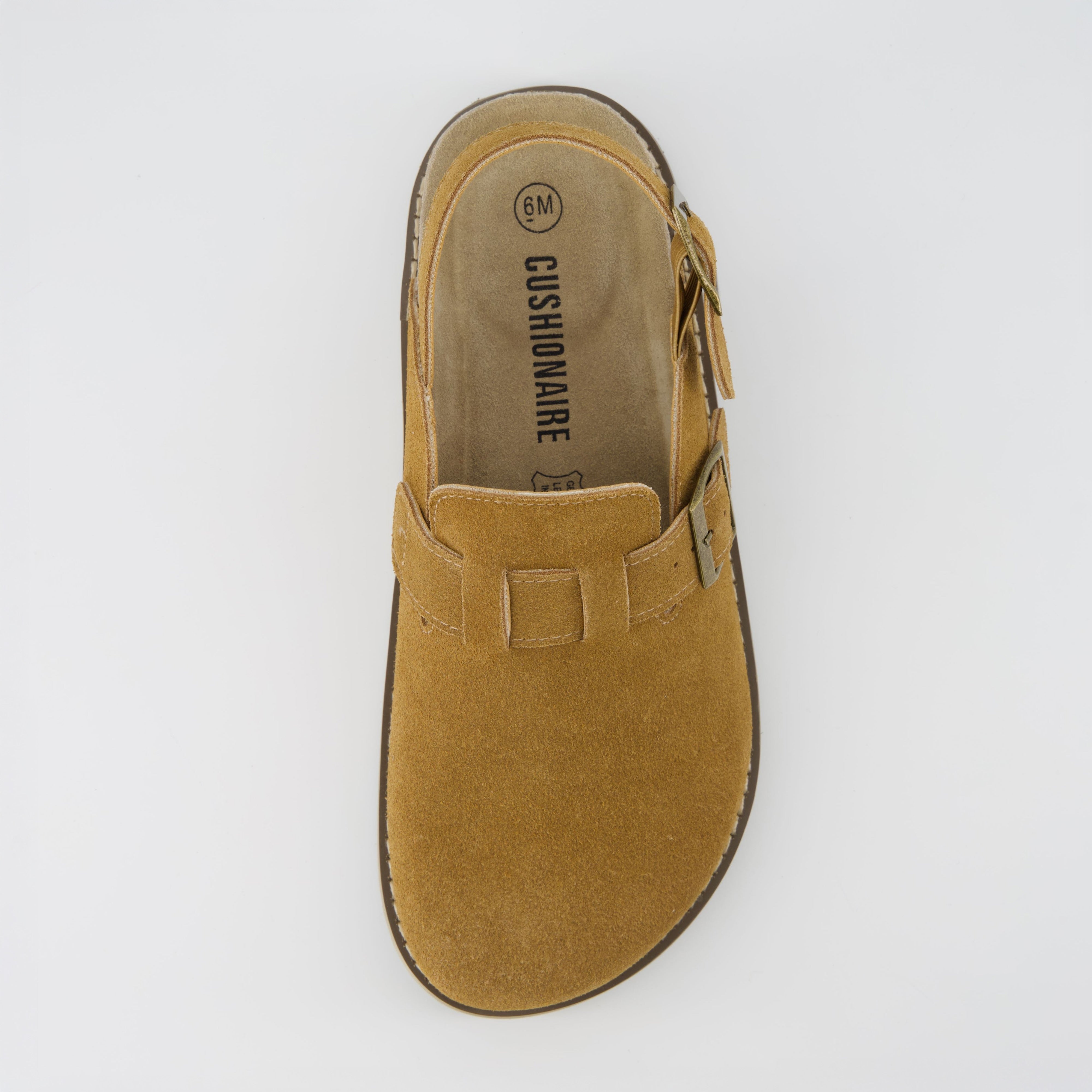 Brooklyn Suede Womens Slides Chestnut