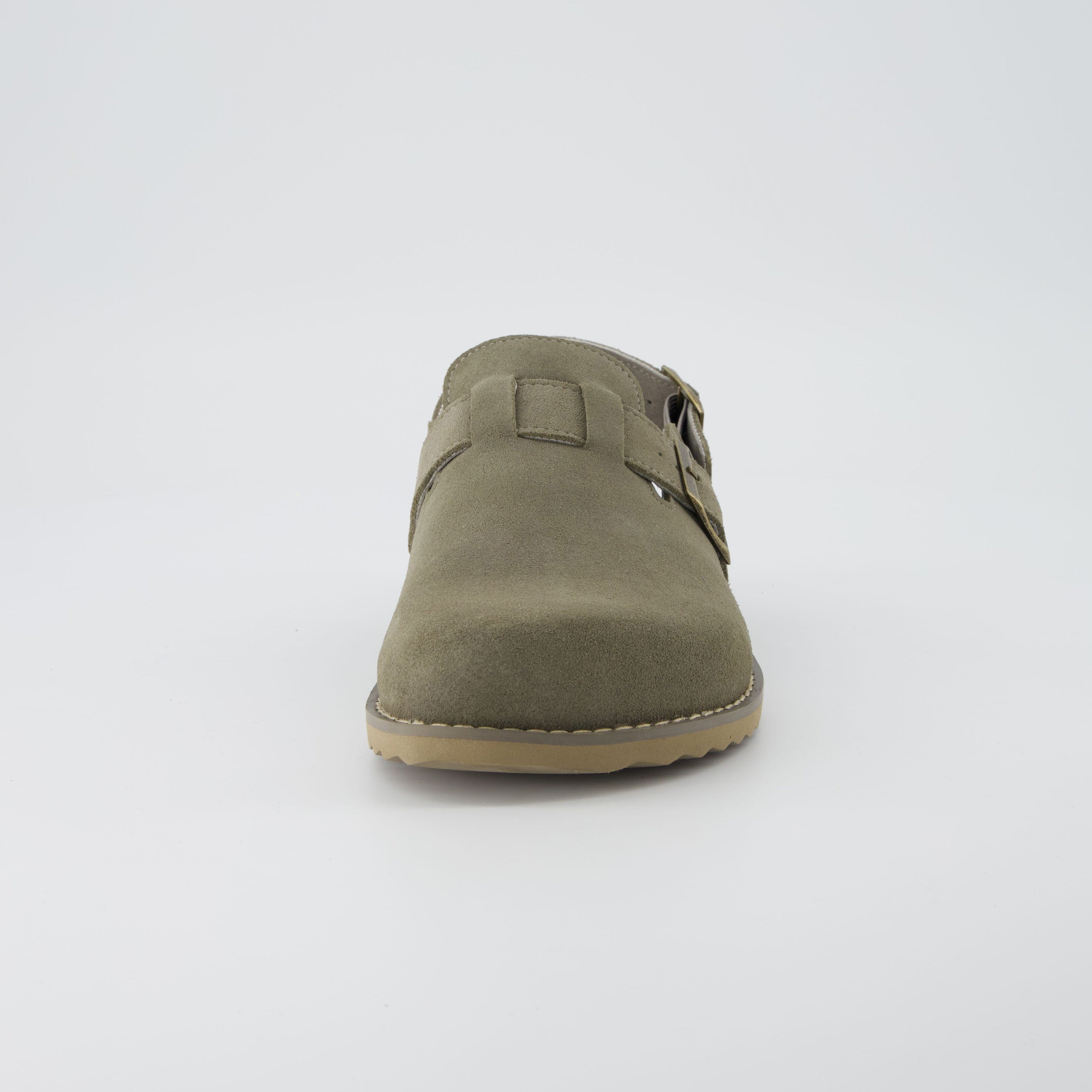 Brooklyn Suede Womens Slides Moss