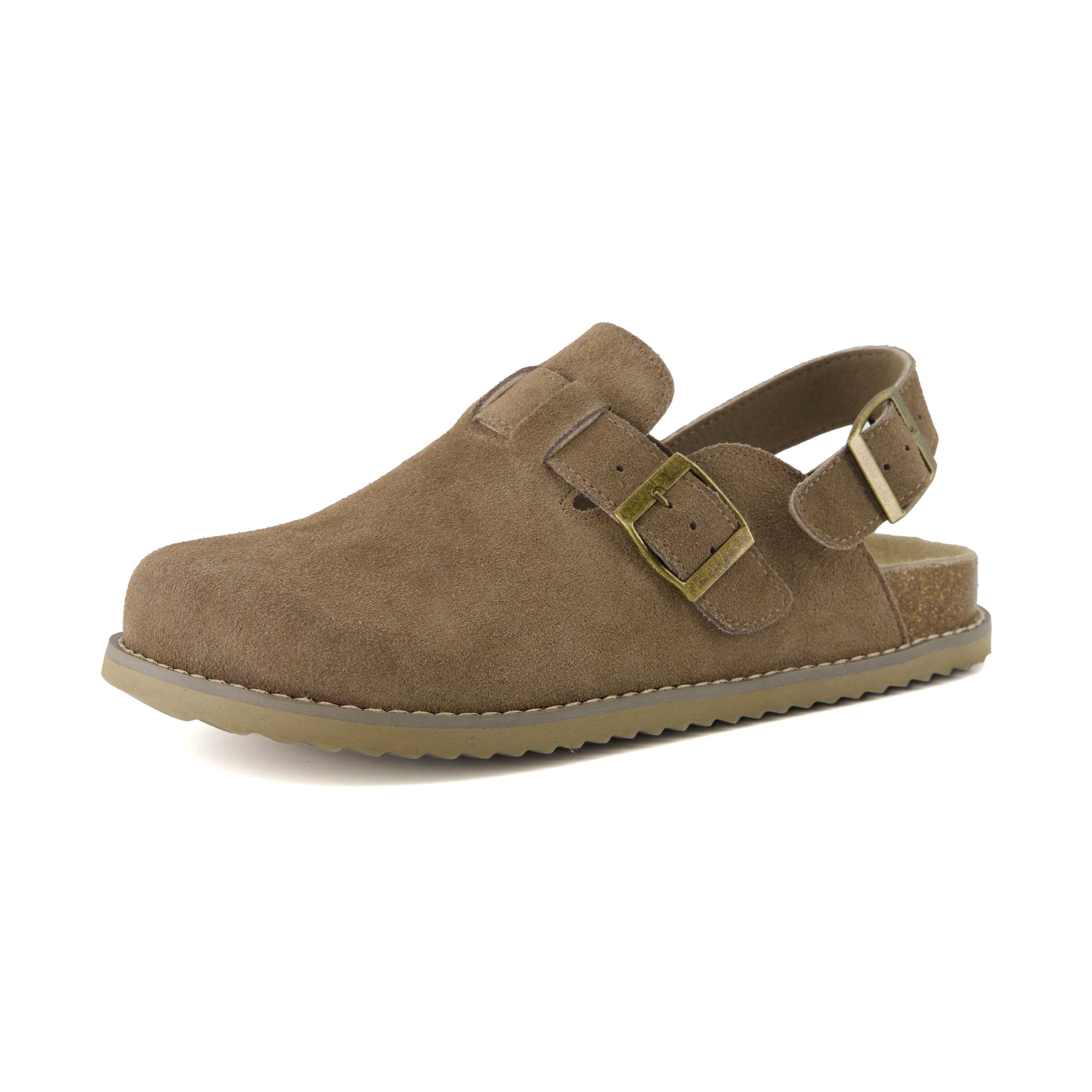 Brooklyn Suede Womens Slides Taupe