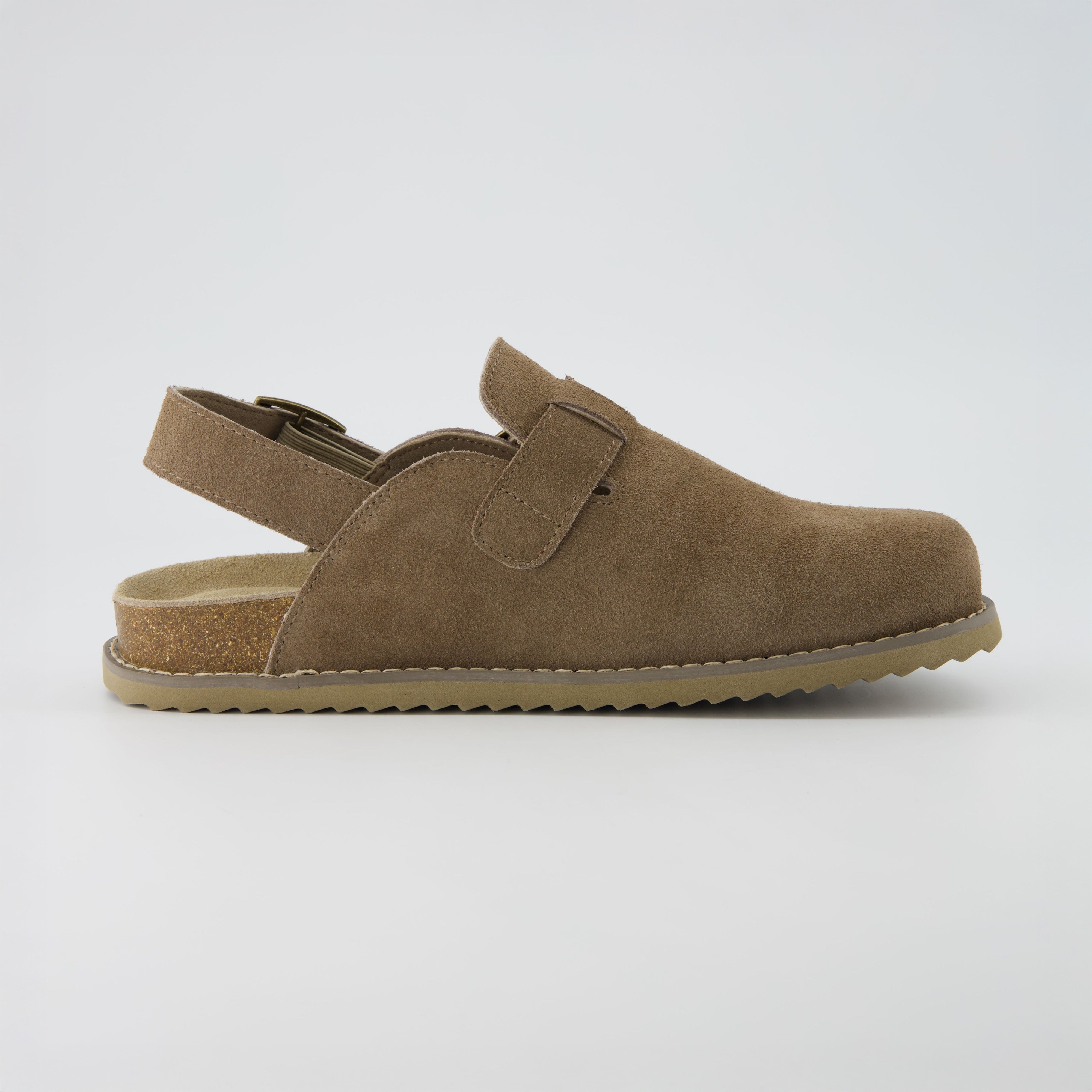 Brooklyn Suede Womens Slides Taupe