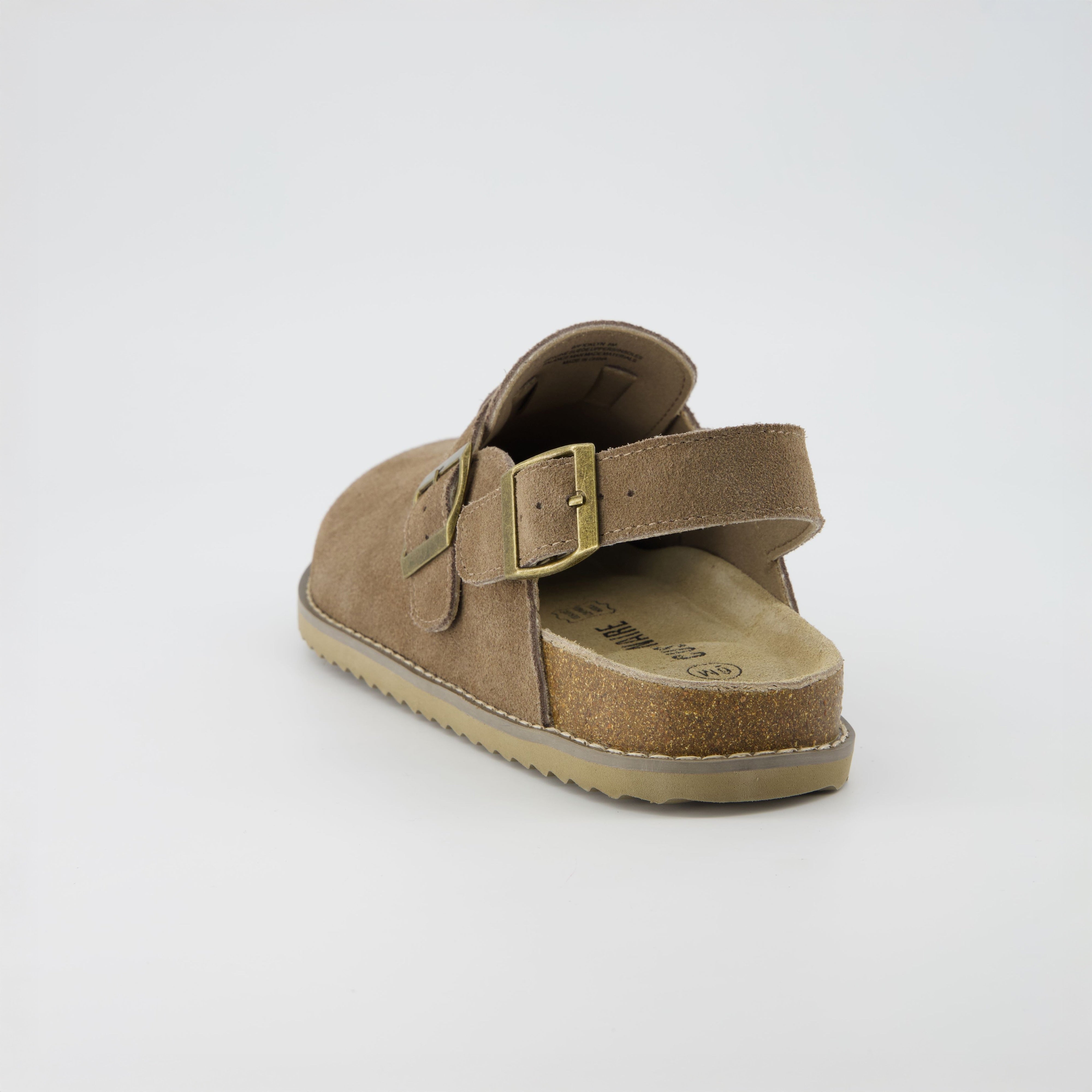 Brooklyn Suede Womens Slides Taupe