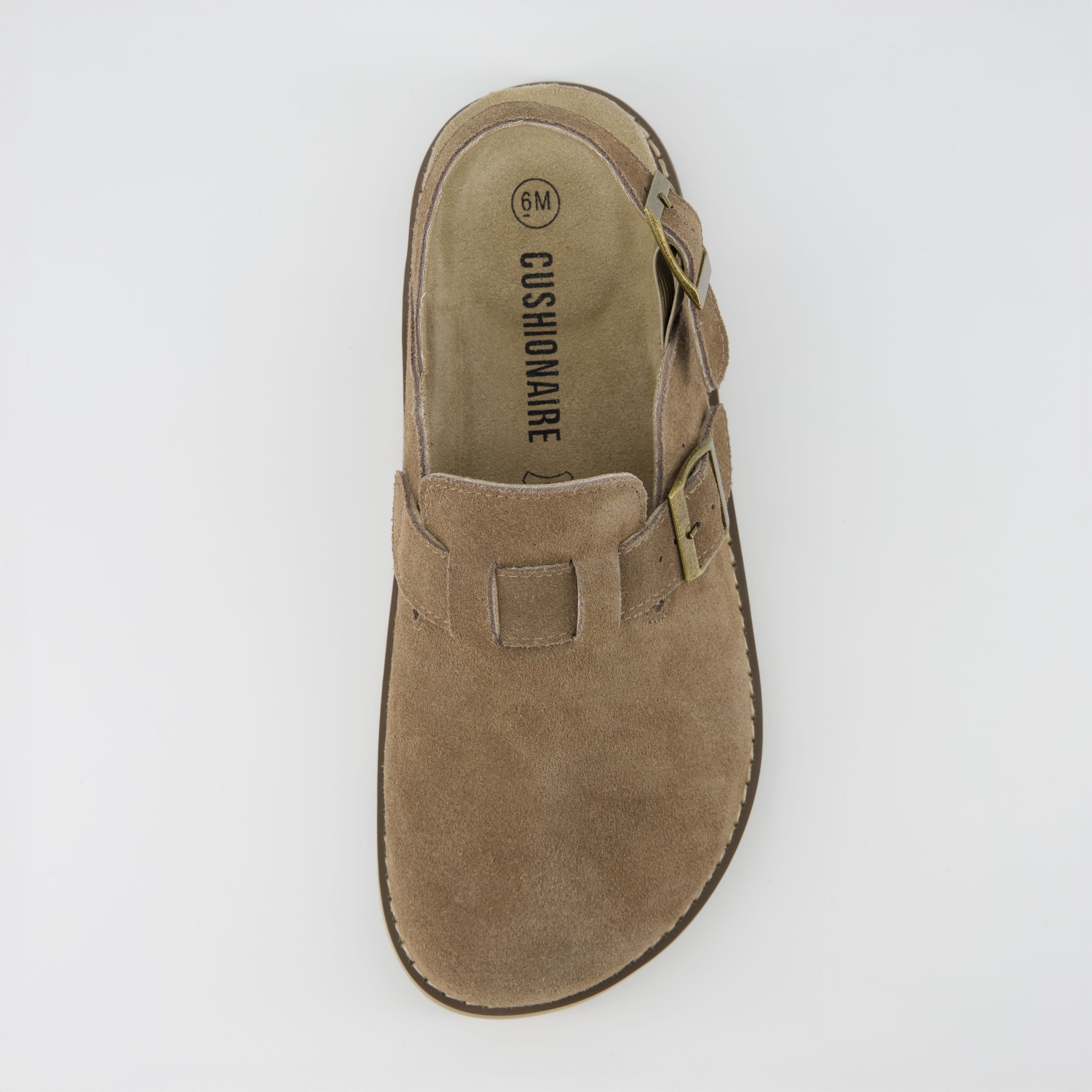 Brooklyn Suede Womens Slides Taupe