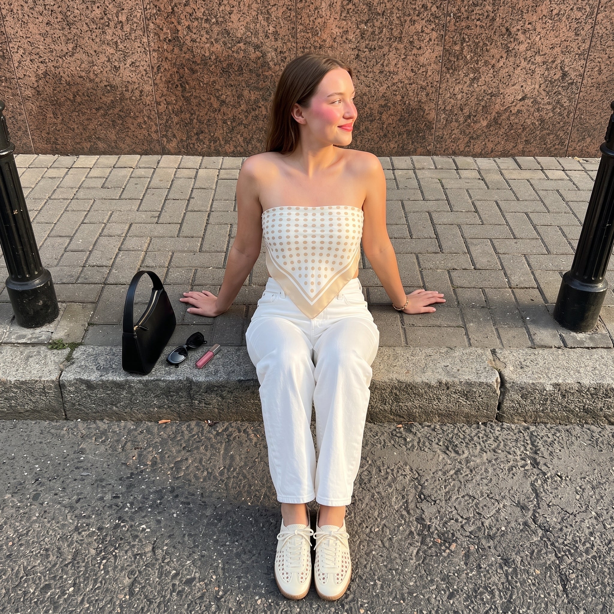Buffy Woven Sneaker Mules Ivory