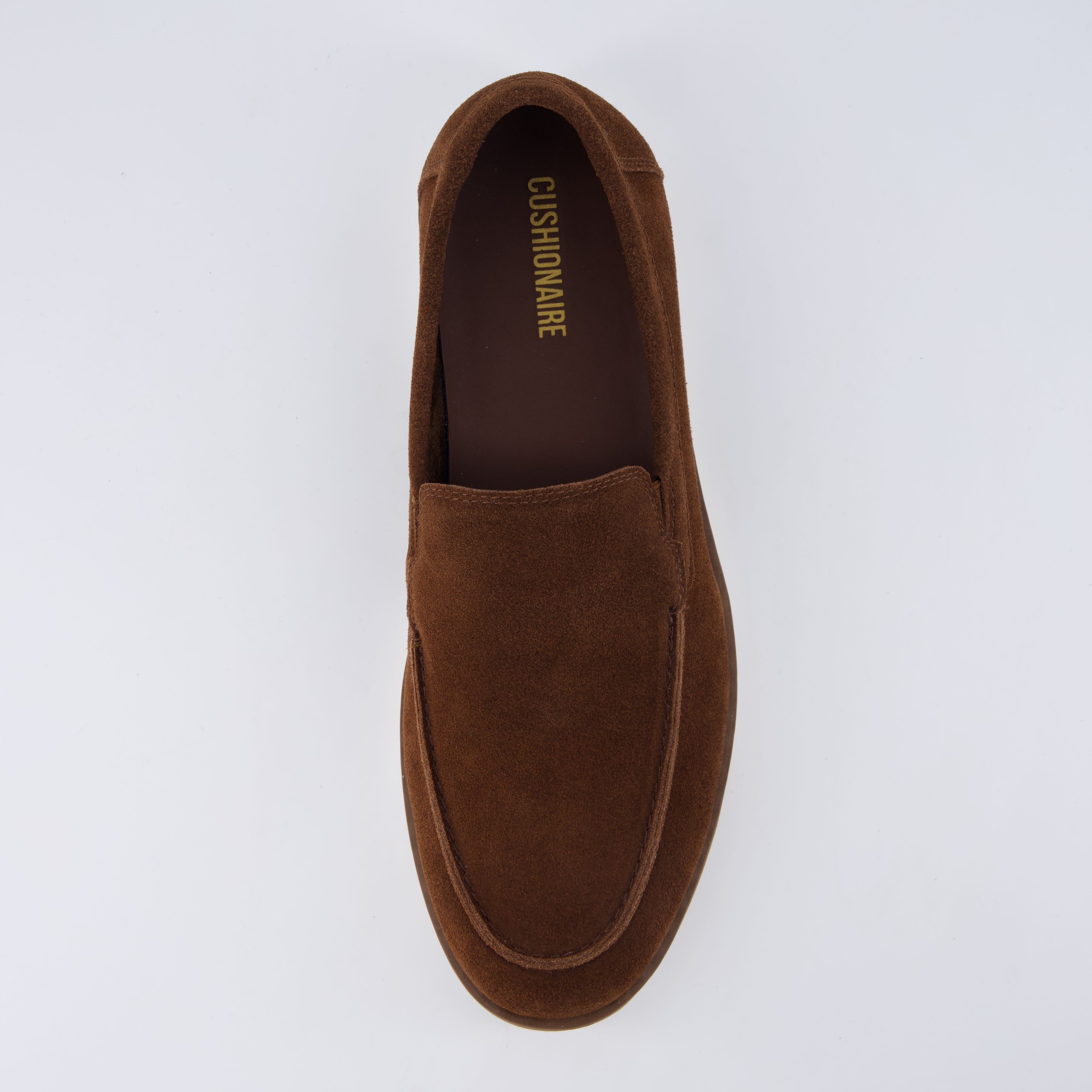 Caden Genuine Suede Penny Loafers BROWN Medium