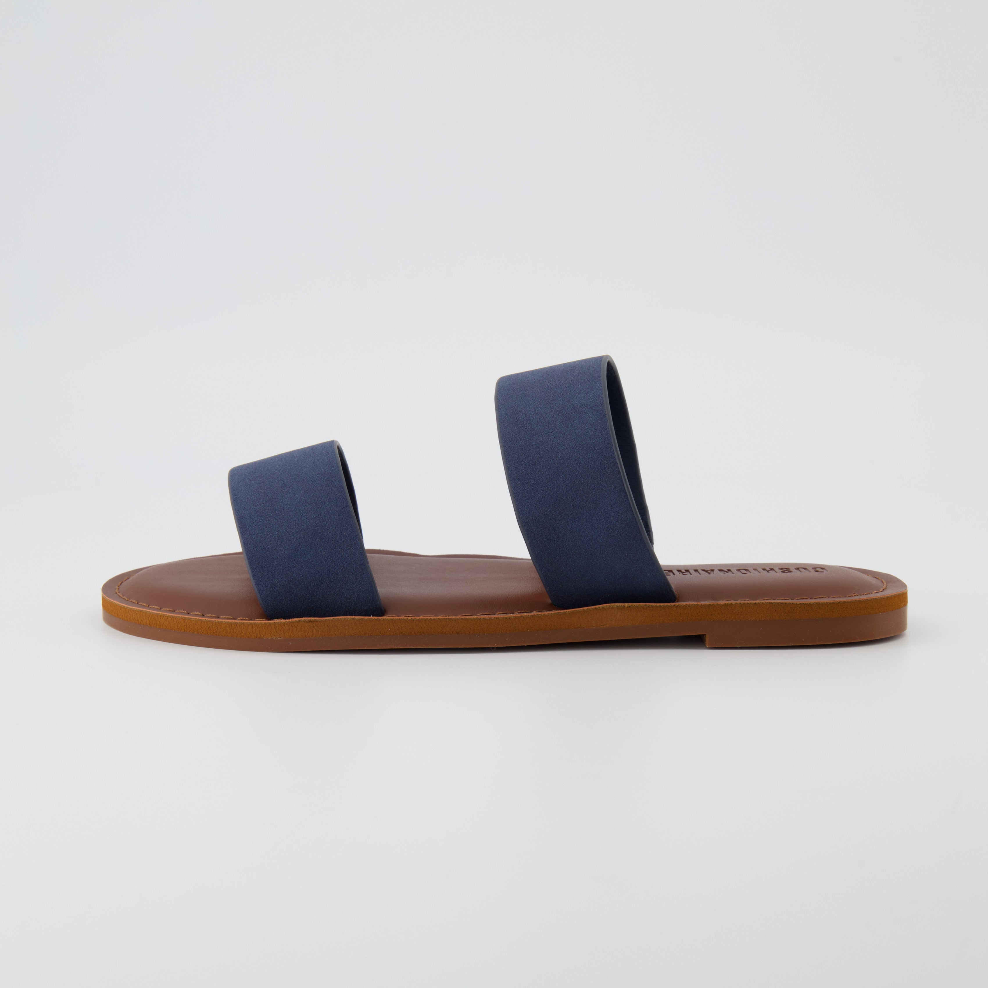Calico Two Band Slide Sandal Navy