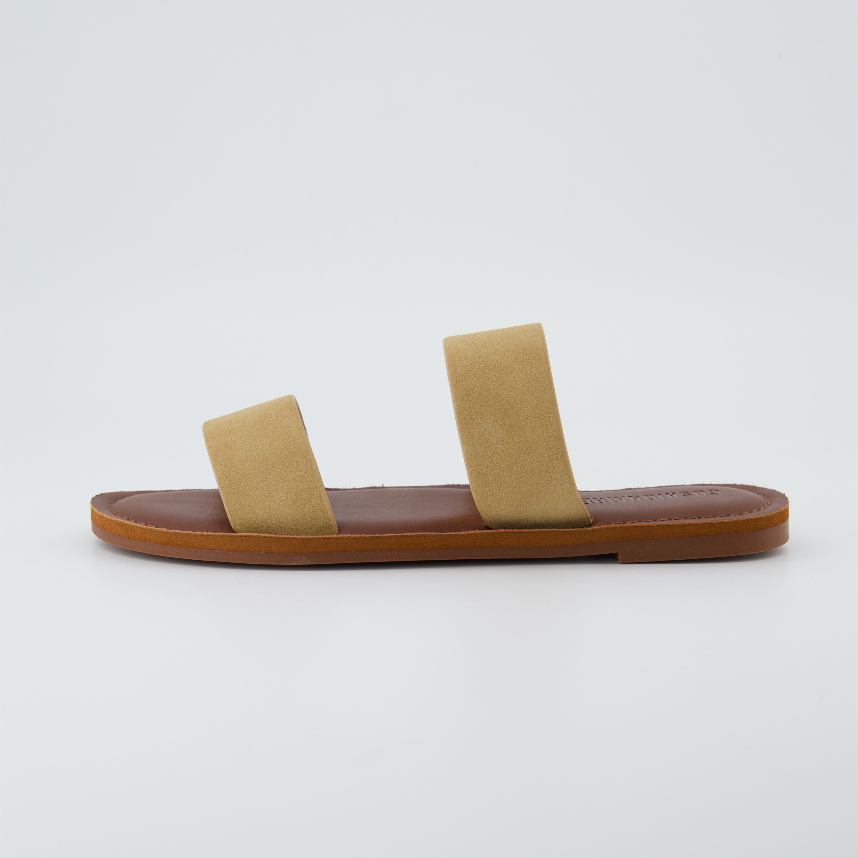 Calico Two Band Slide Sandal Sand