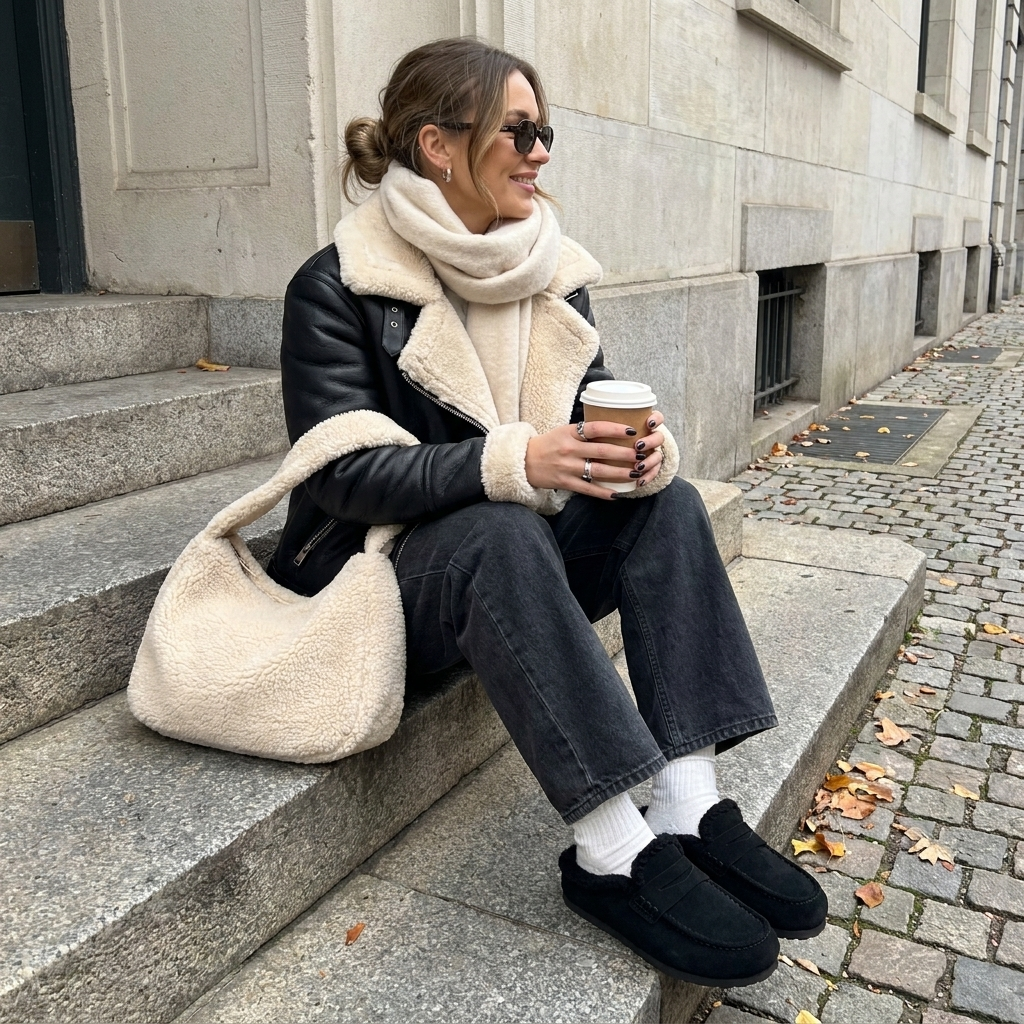Casey Suede Slippers Black