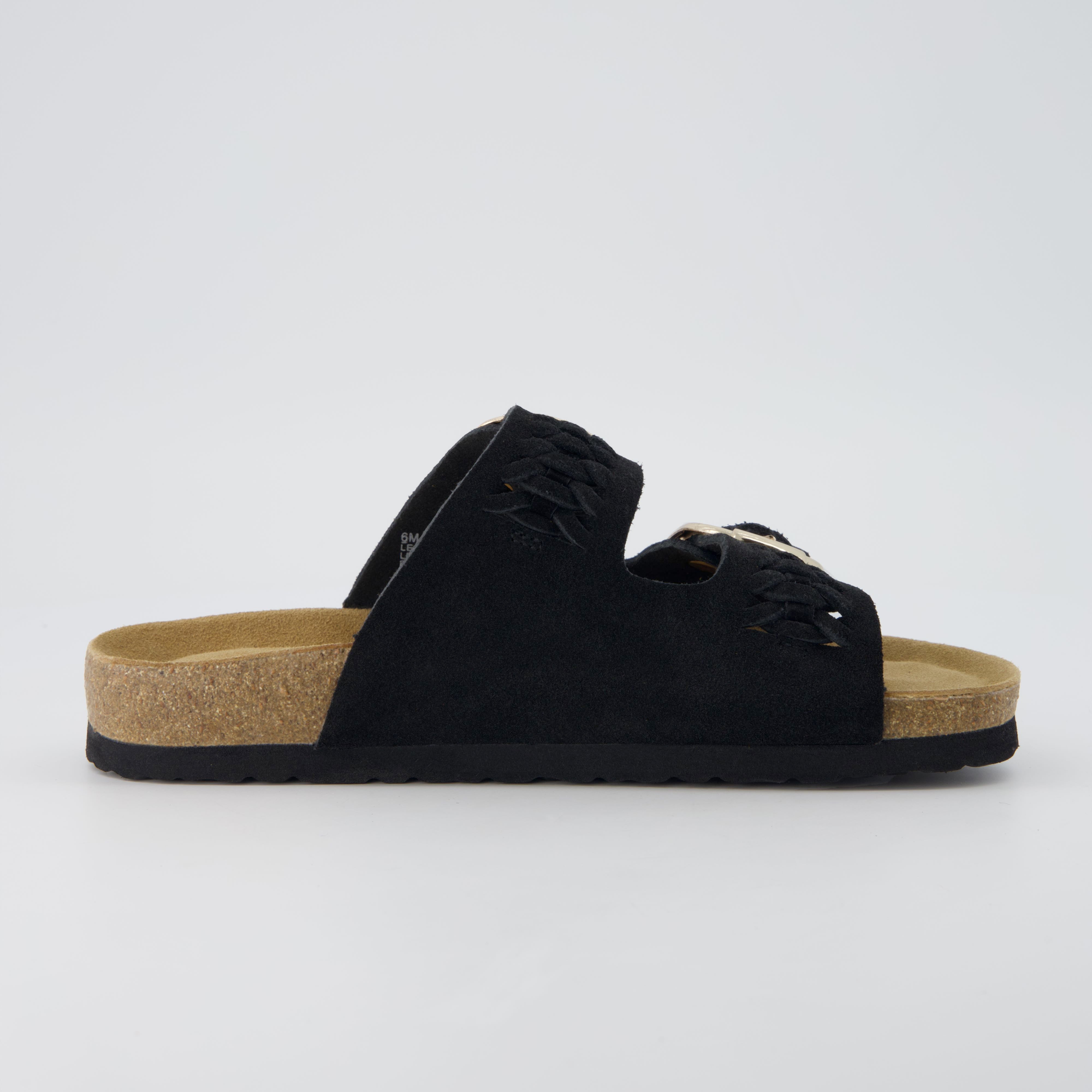 Cashew Cork Sandal Black