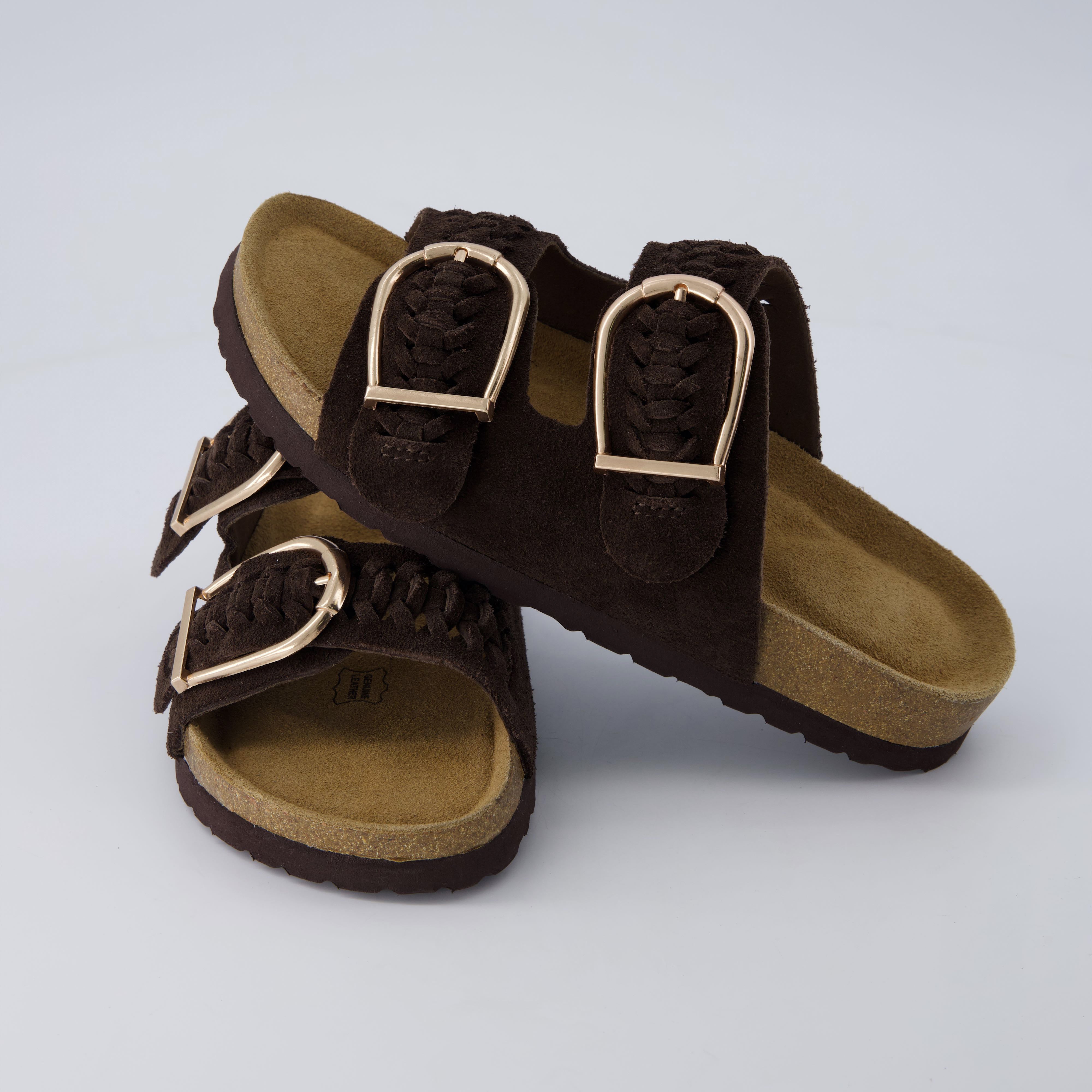 Cashew Cork Sandal Chocolate