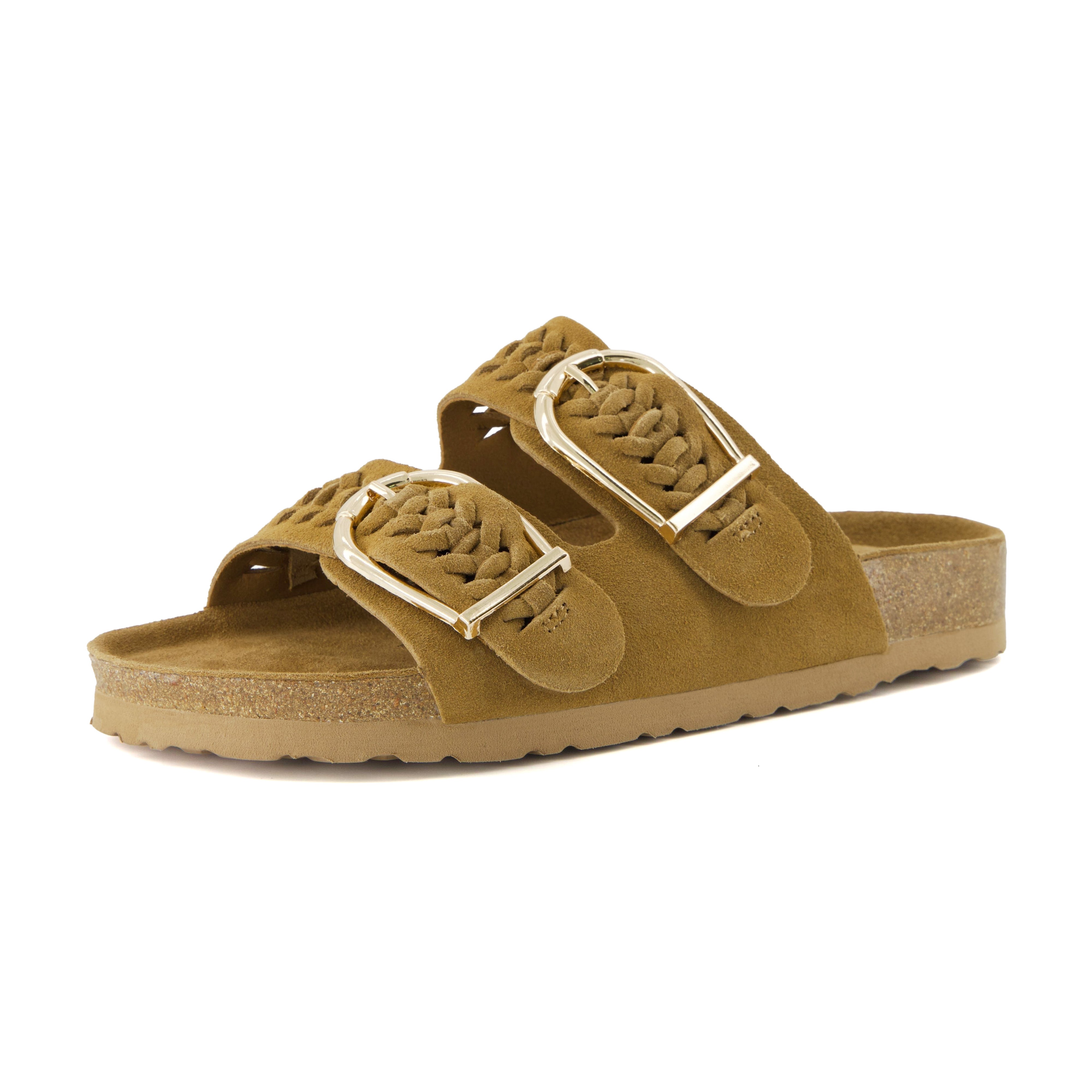 Cashew Cork Sandal Chestnut