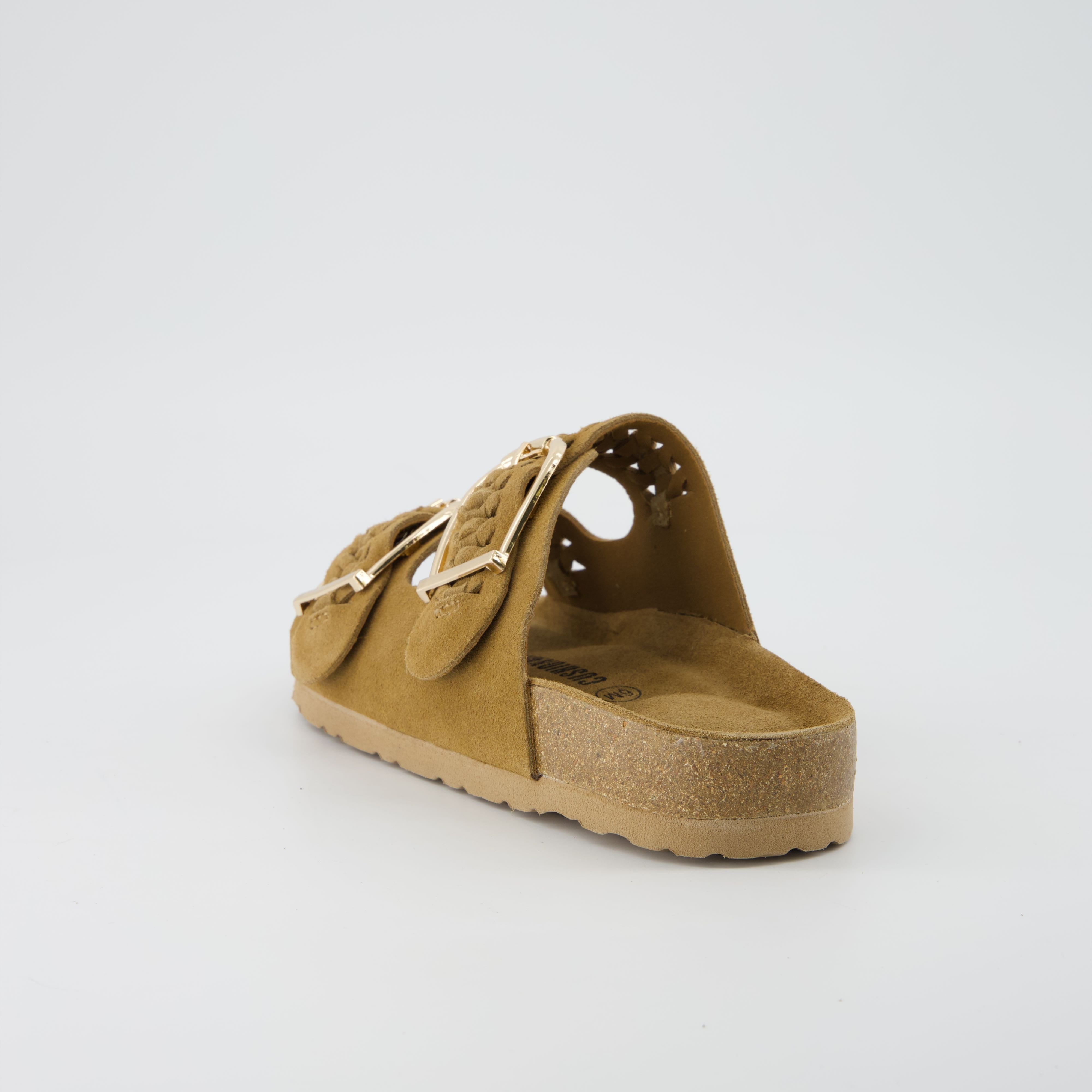 Cashew Cork Sandal Chestnut