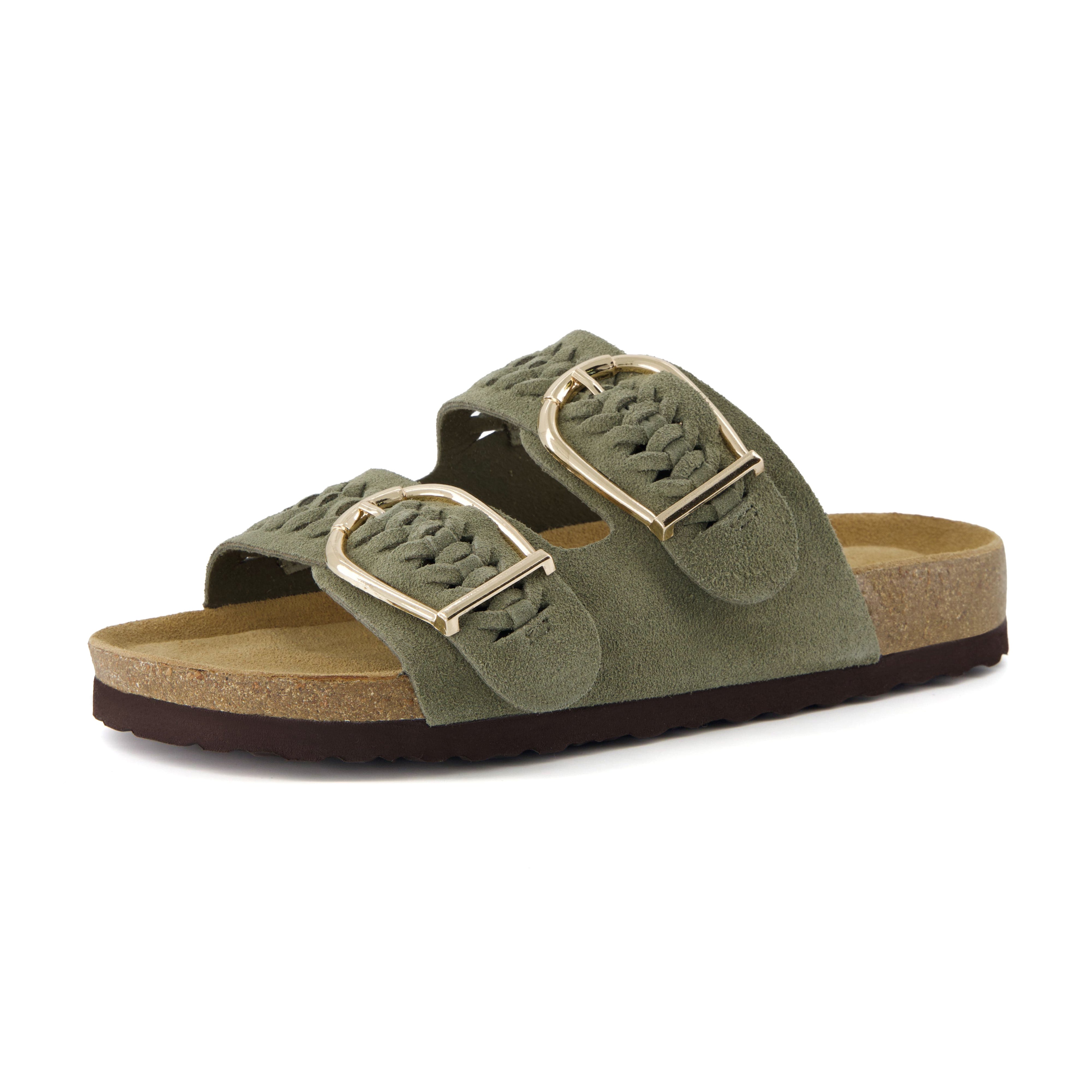 Cashew Cork Sandal Olive