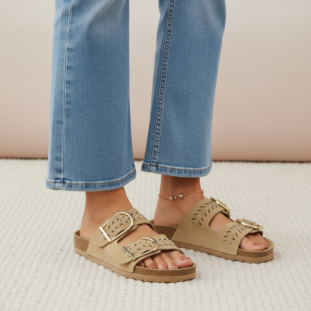 Cashew Cork Sandal Sand