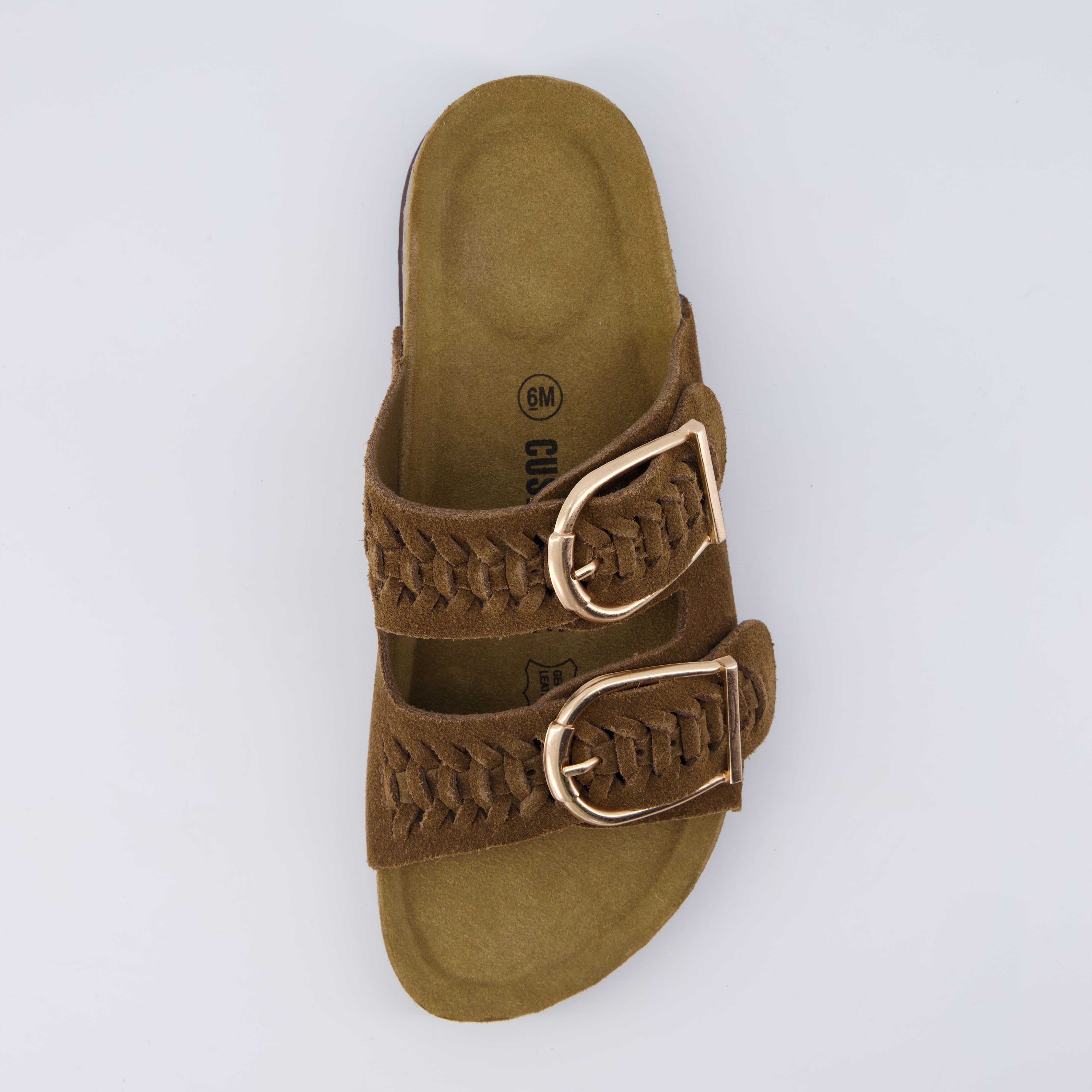 Cashew Cork Sandal Black