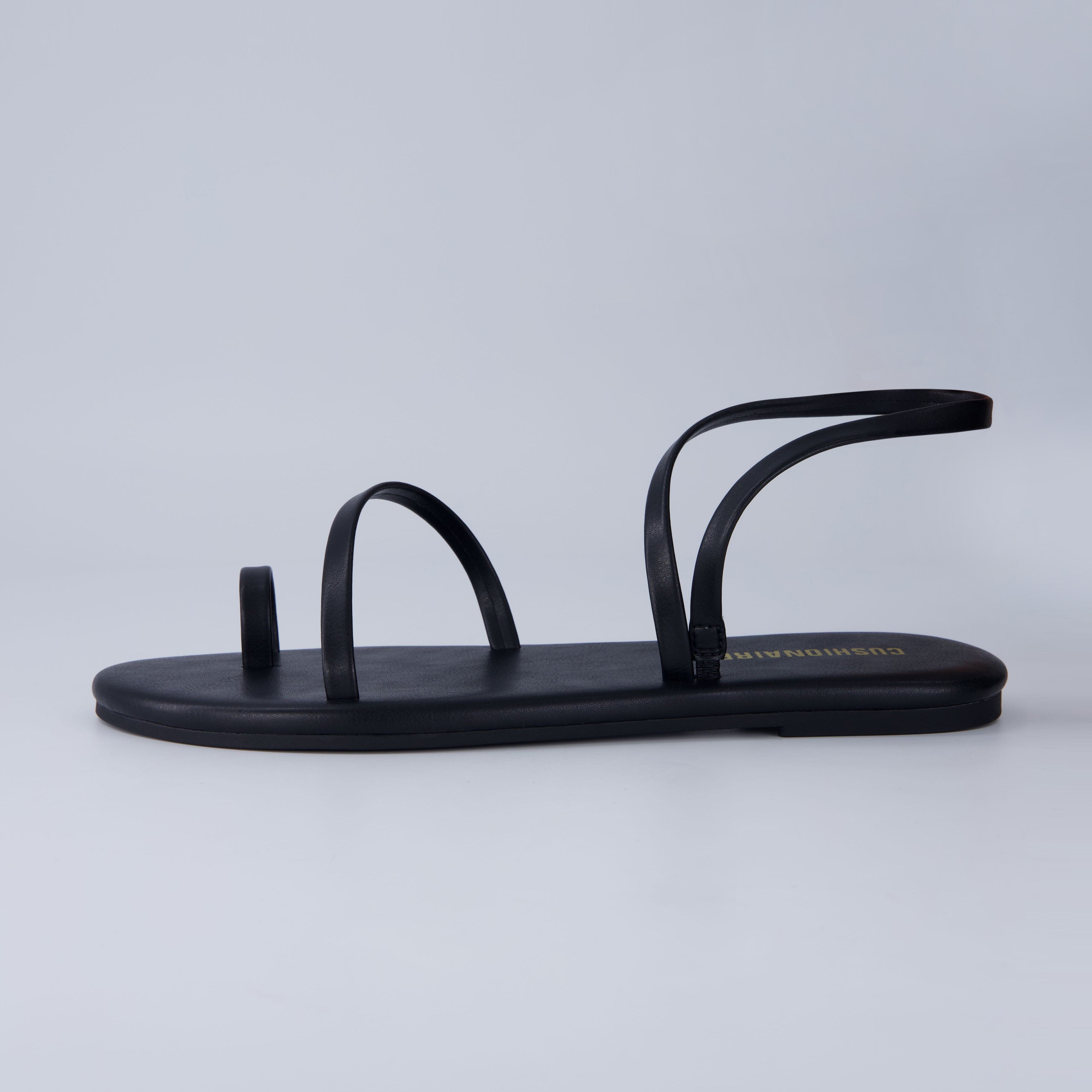 Chai Strappy Sandals Black