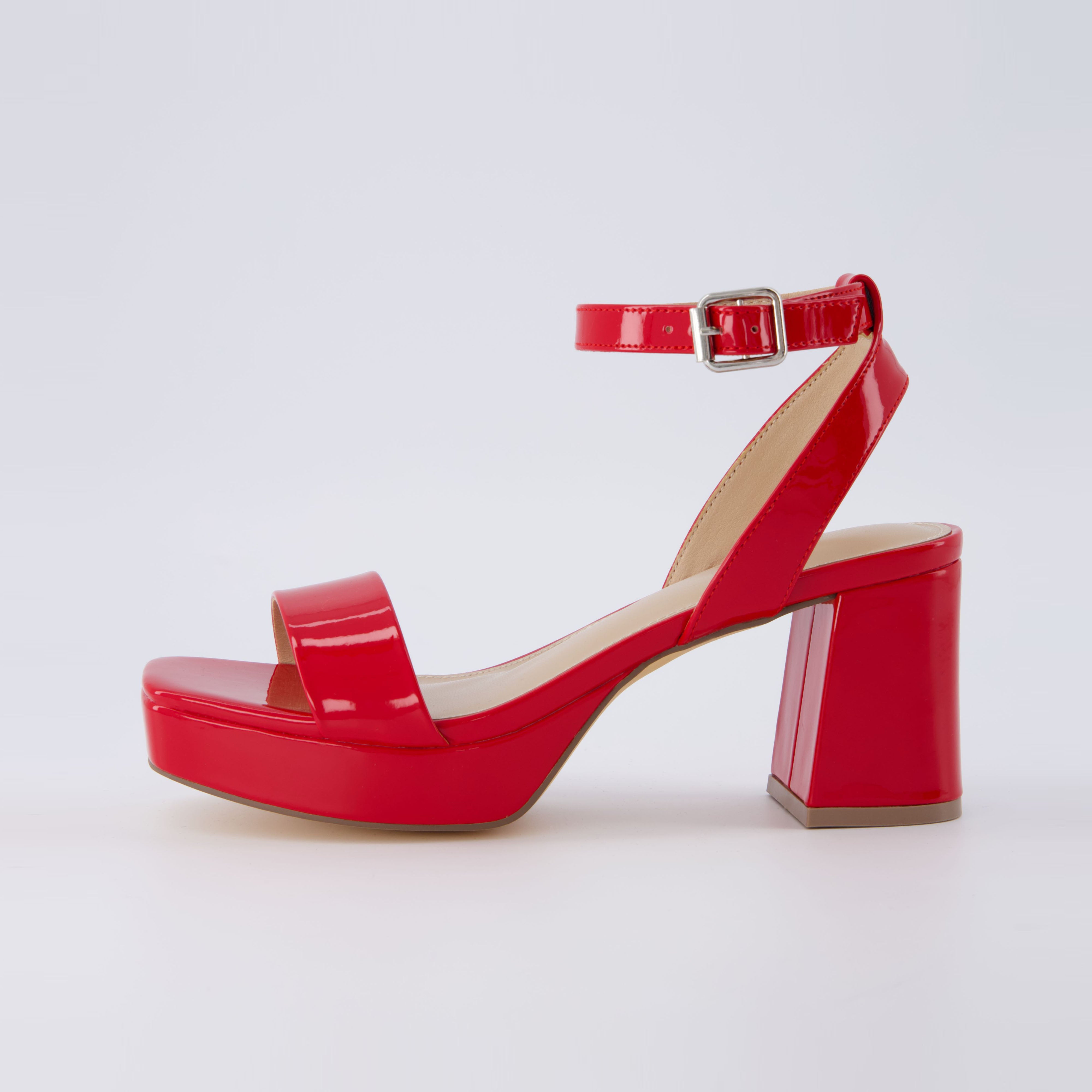 Cushionaire Women's Cherry Platform Dress Sandals Patent Red Patent / Medium / 11 Cushionaire Women's Cherry Platform Dress Sandals Patent Red Patent / Medium / 11