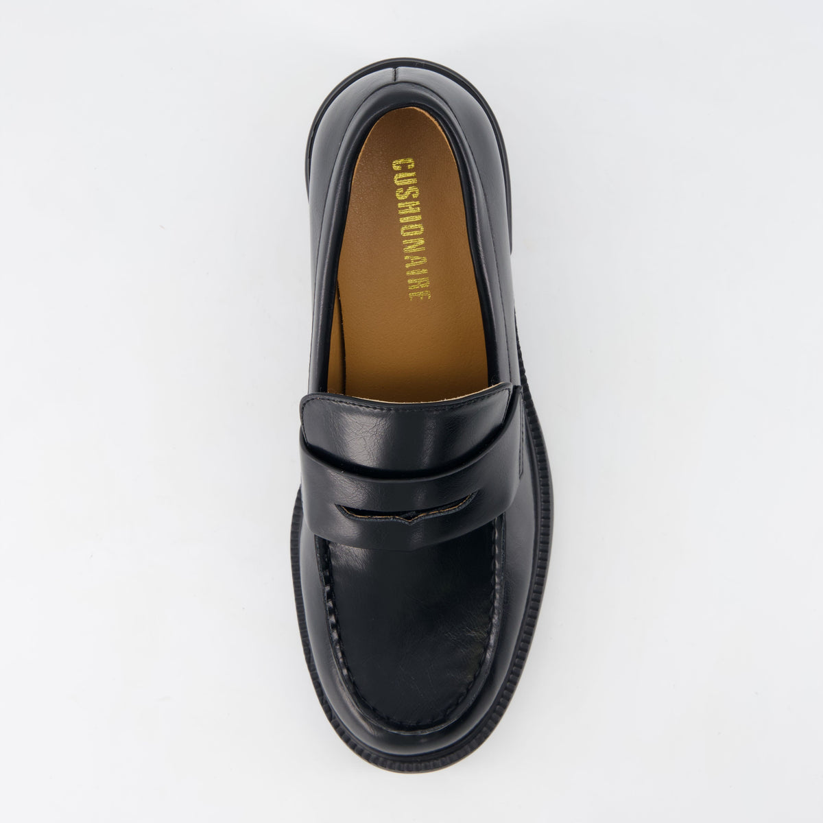Chevy Chunky Heeled Womens Loafers Chocolate Croco