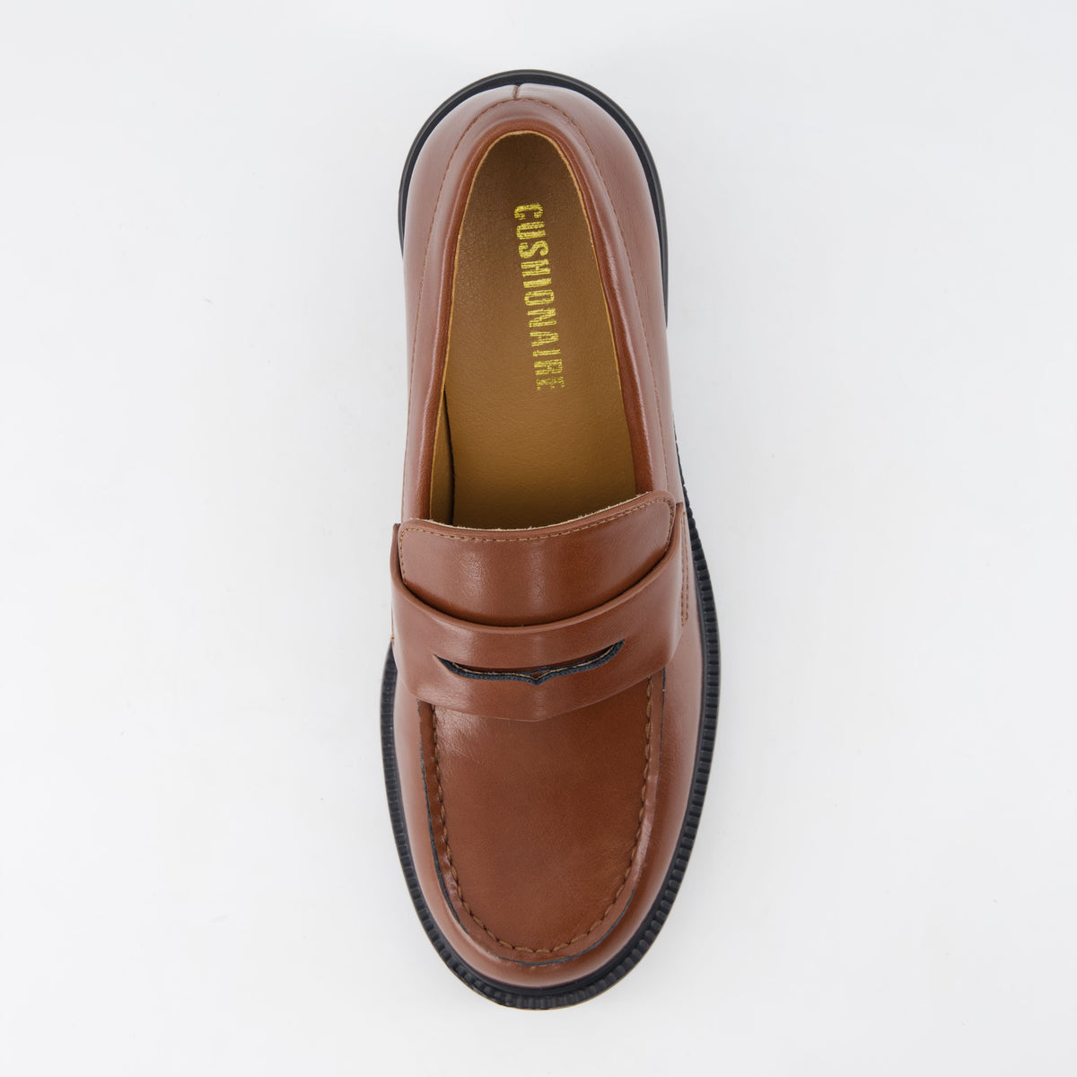 Chevy Chunky Heeled Womens Loafers Chocolate Croco