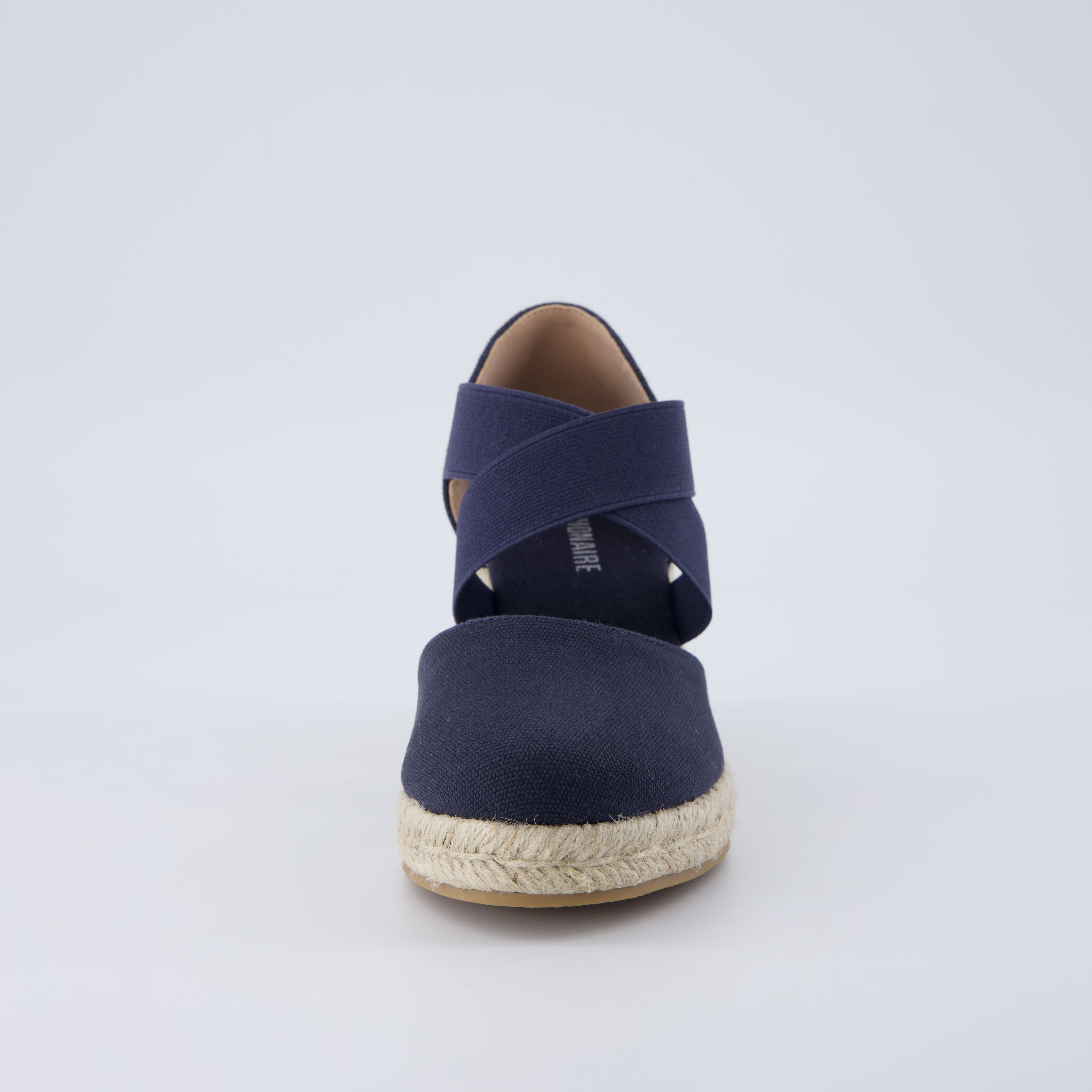 Chica Espadrille Wedge Sandals Navy