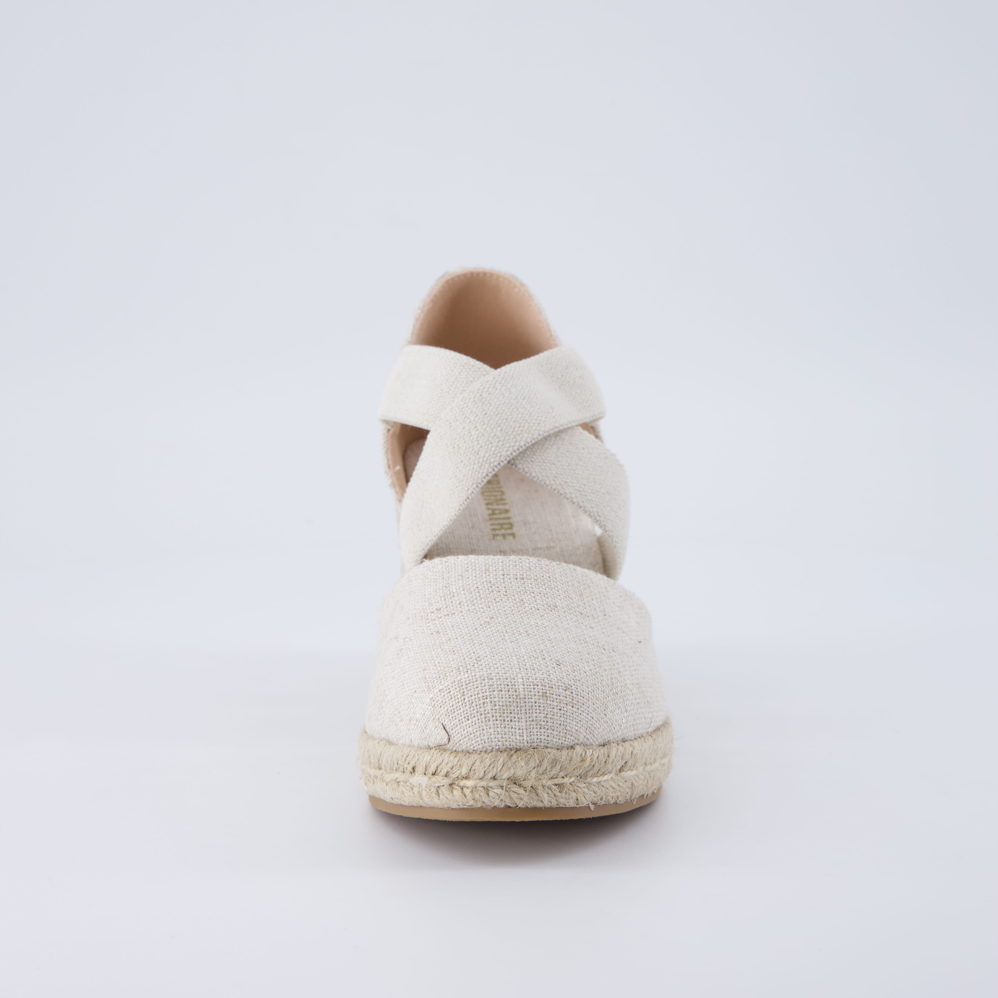Chica Espadrille Wedge Sandals Beige