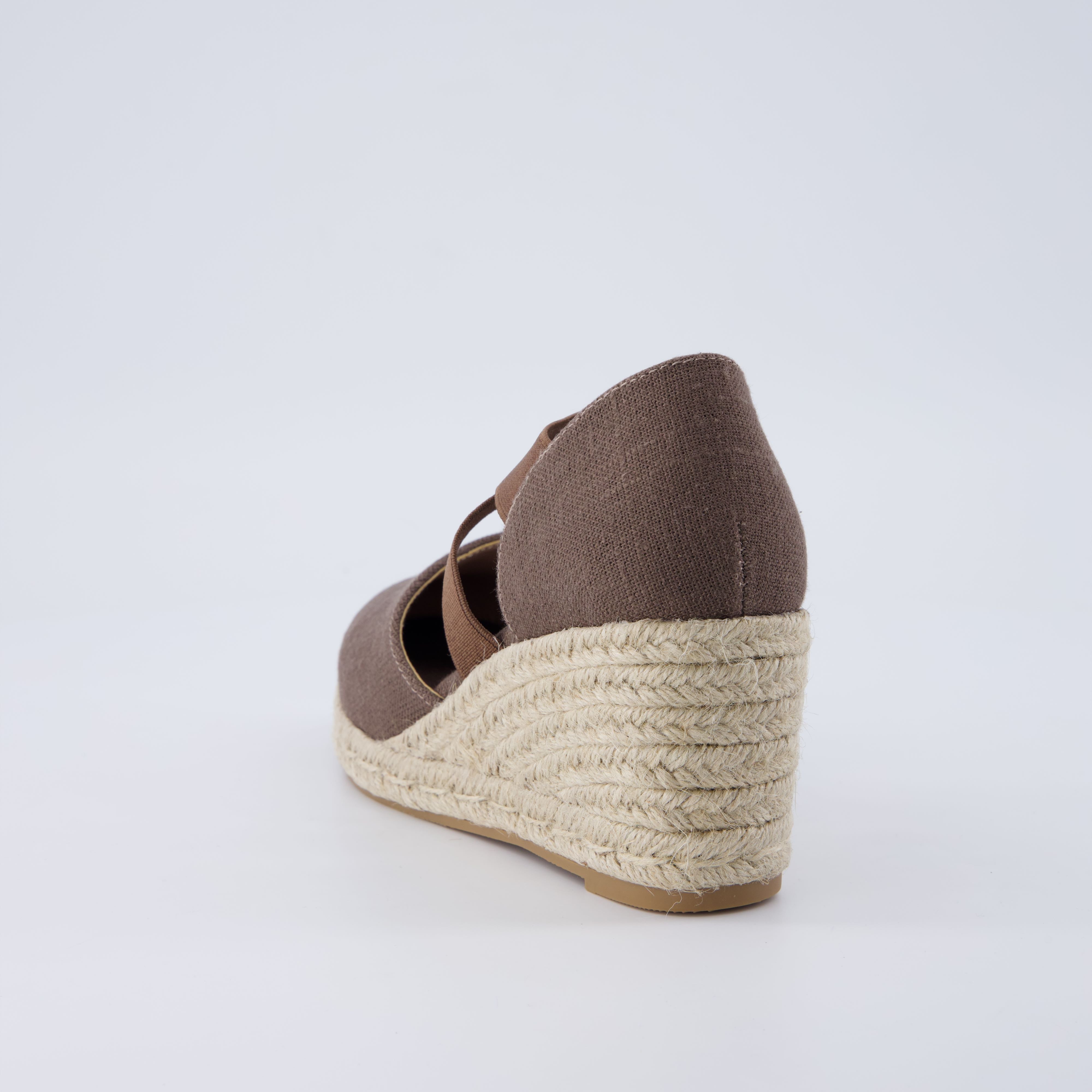 Chica Espadrille Wedge Sandals Chocolate