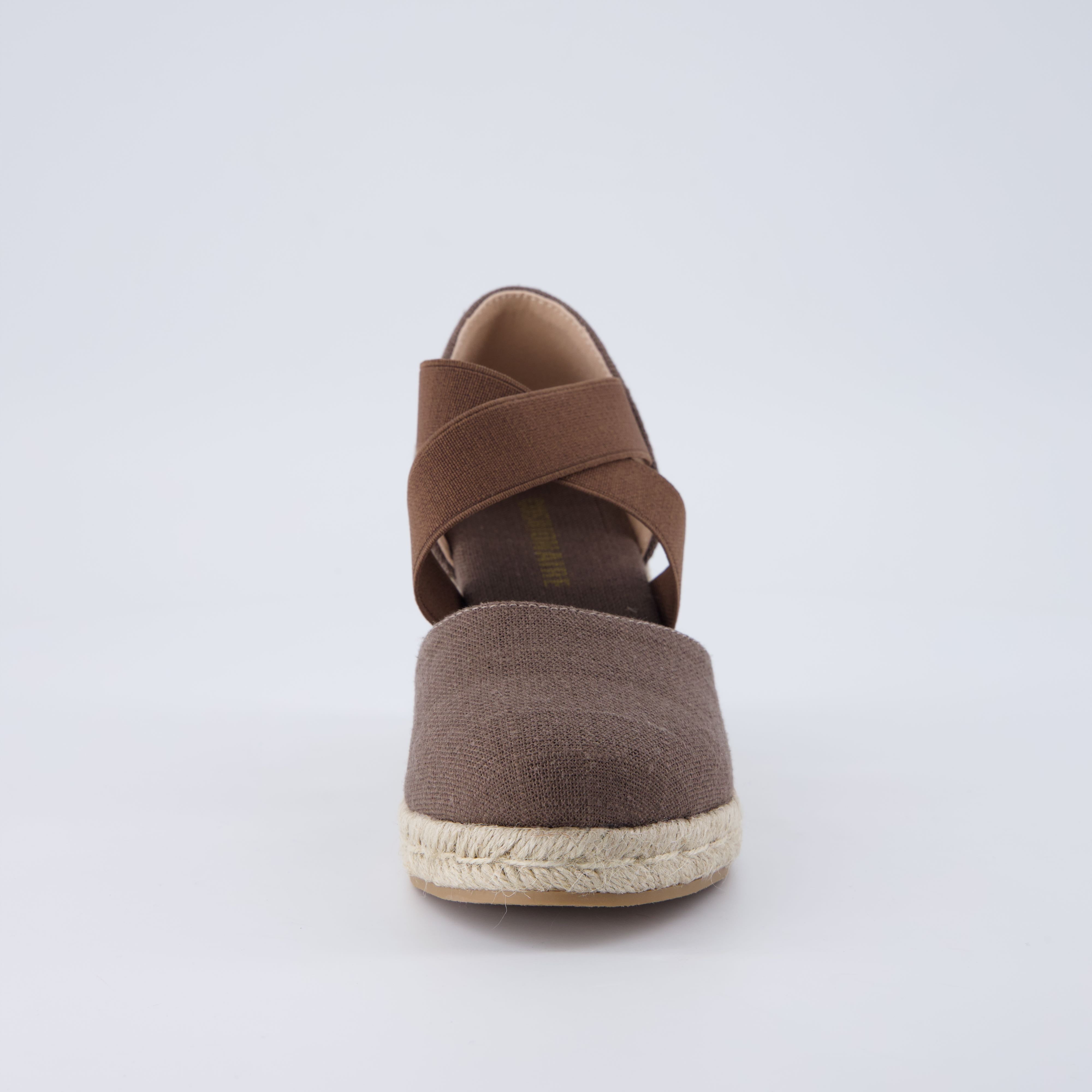 Chica Espadrille Wedge Sandals Chocolate