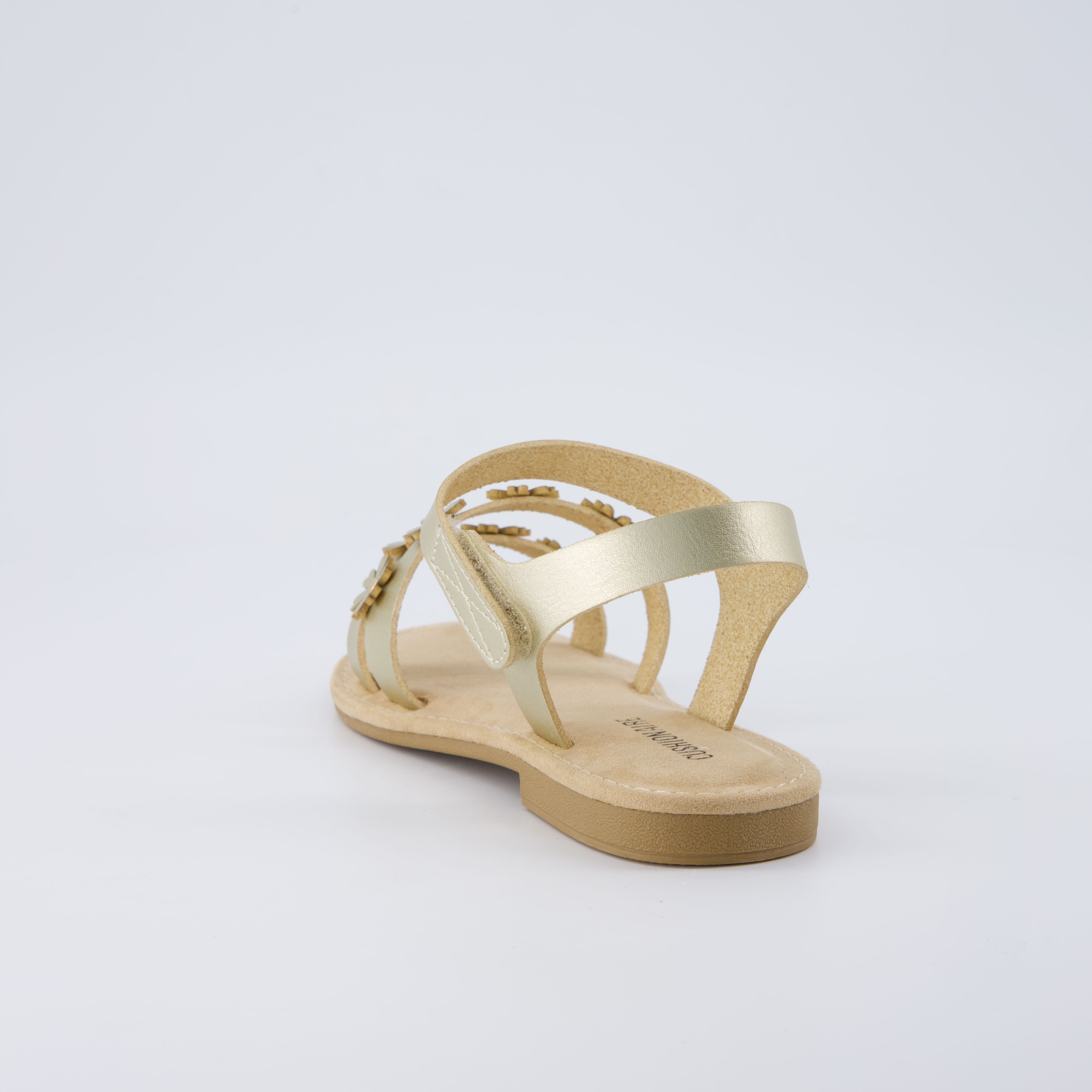 Cleo Girls Sandals Gold Medium