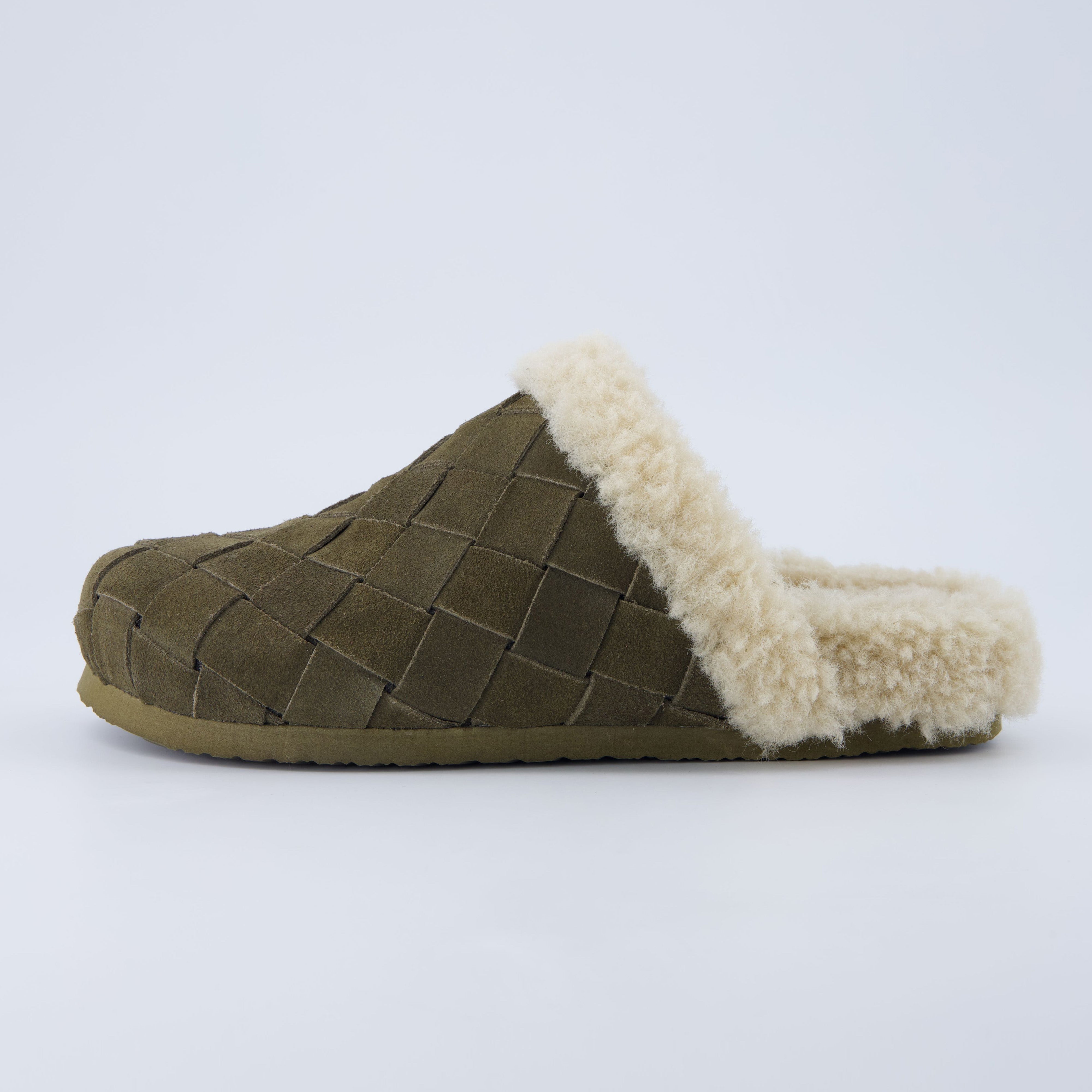 Cliche Suede Slipper Olive