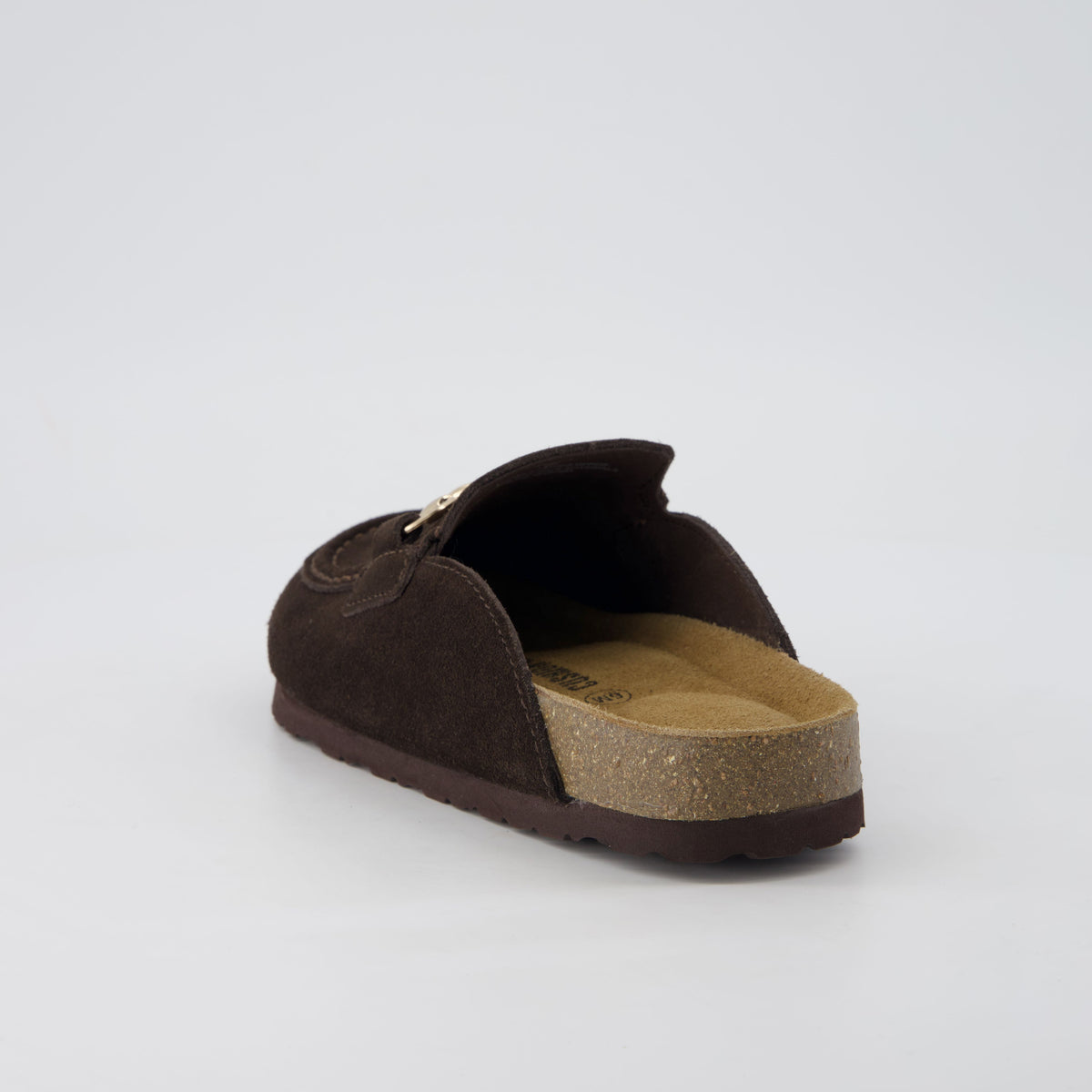 Cliff Suede Clog Mules Chocolate