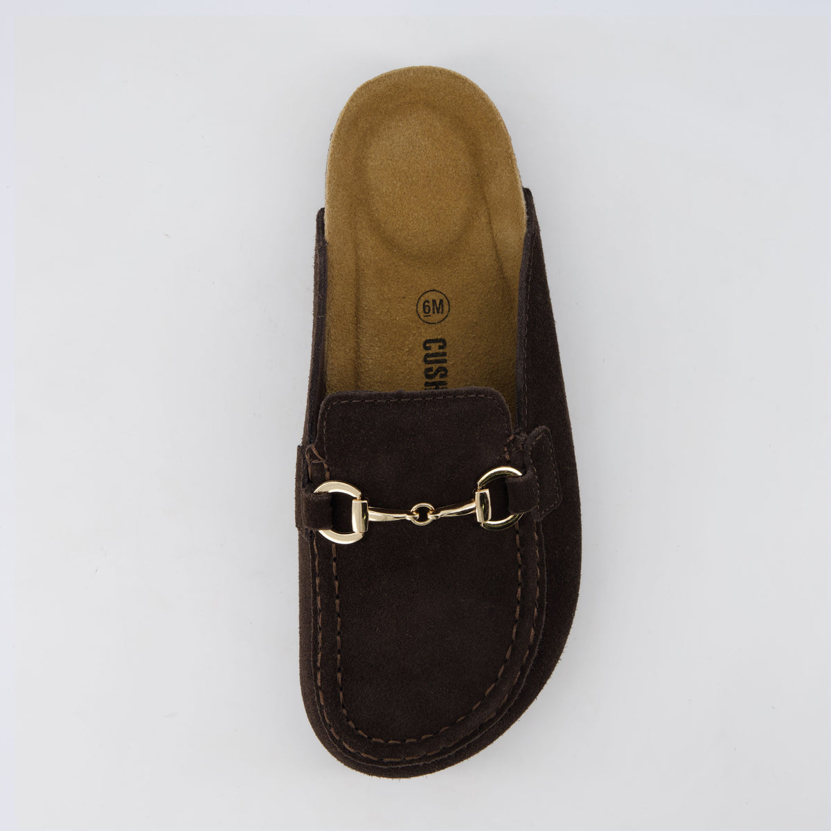 Cliff Suede Clog Mules Chocolate