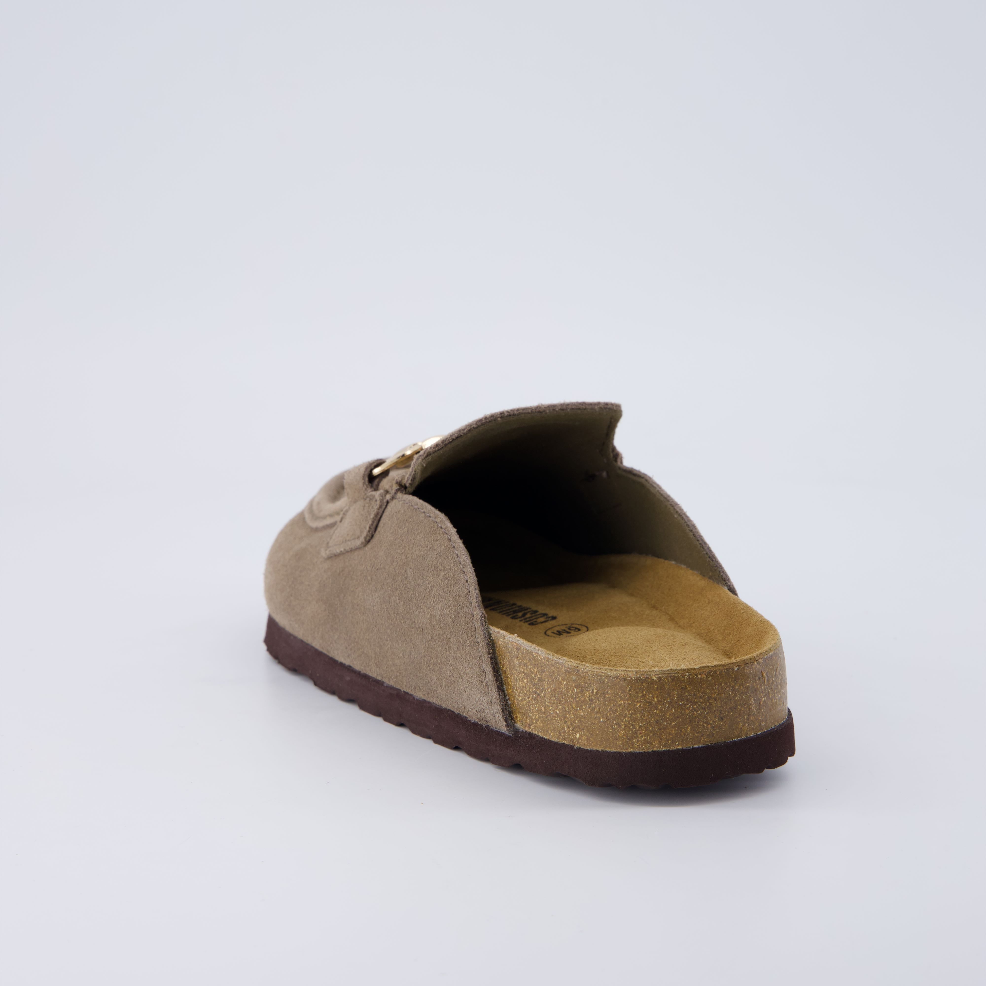 Cliff Suede Clog Mules Moss
