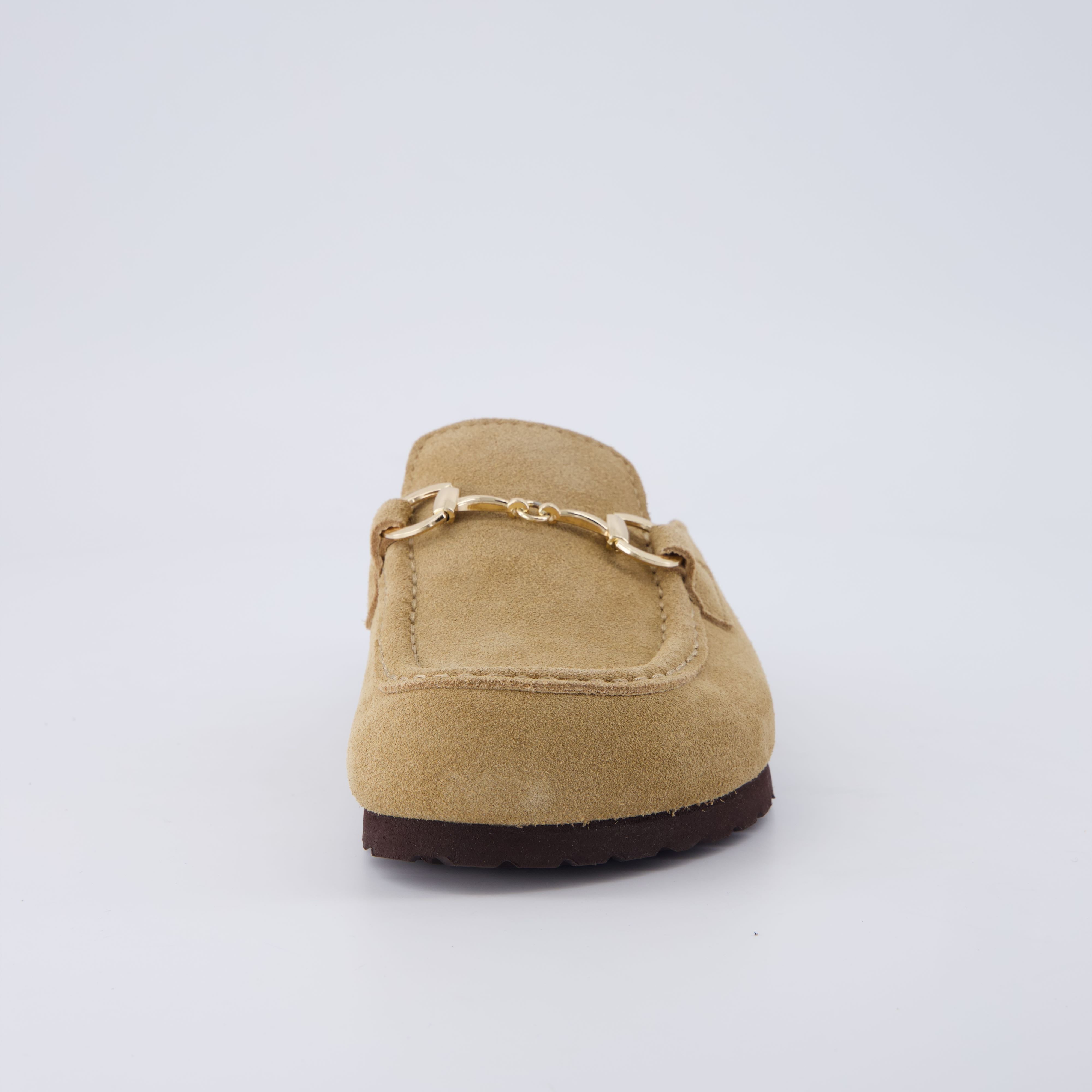Cliff Suede Clog Mules Sand