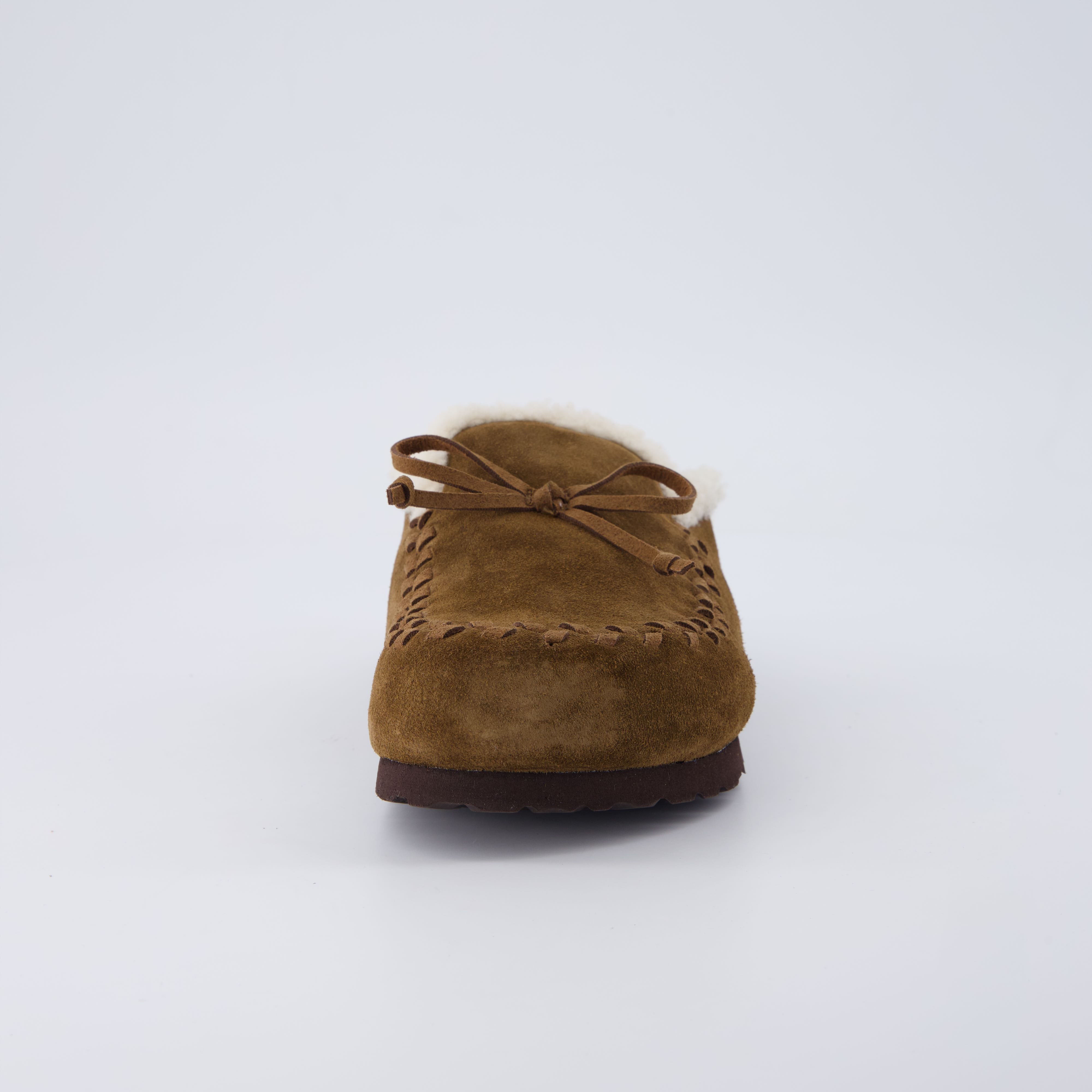 Creek Genuine Suede Slippers Brown