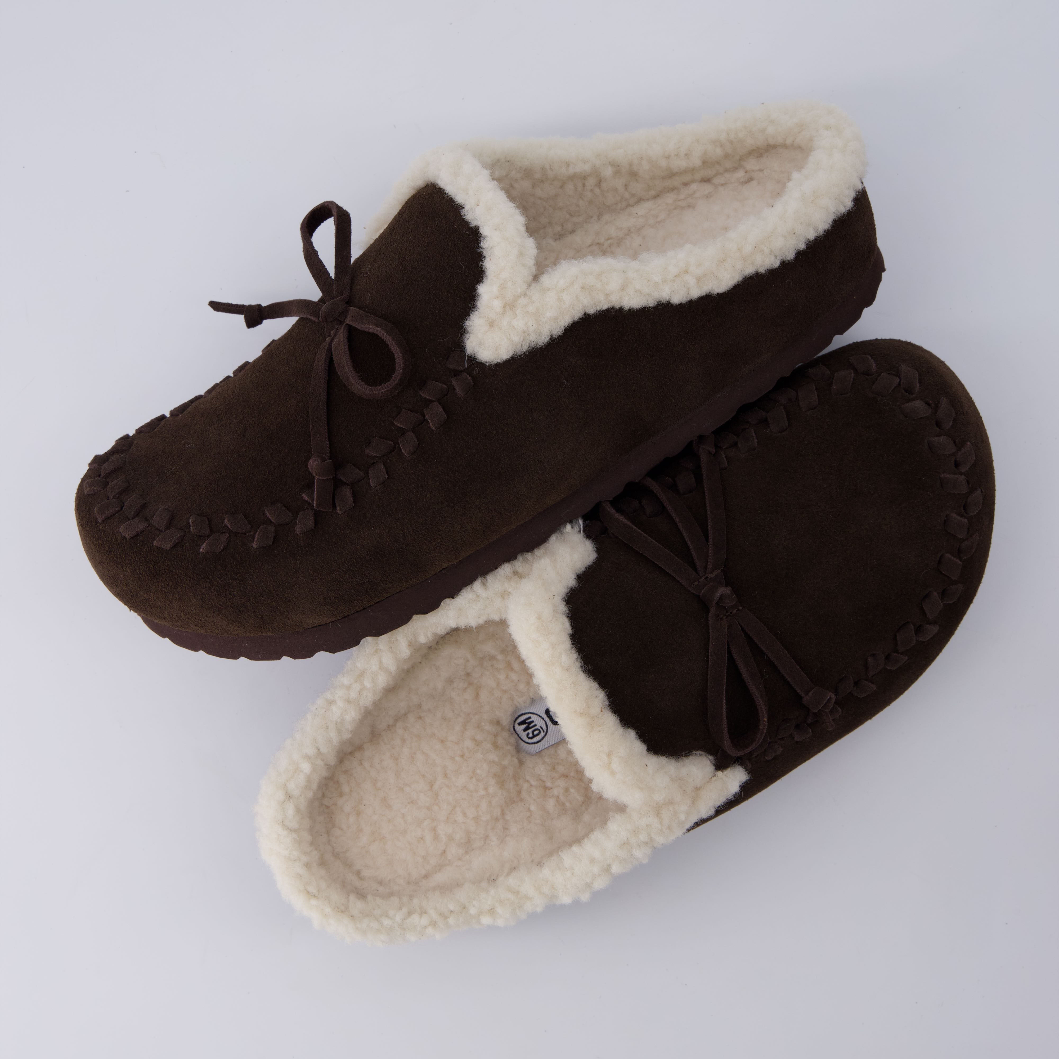 Creek Genuine Suede Slippers Chocolate